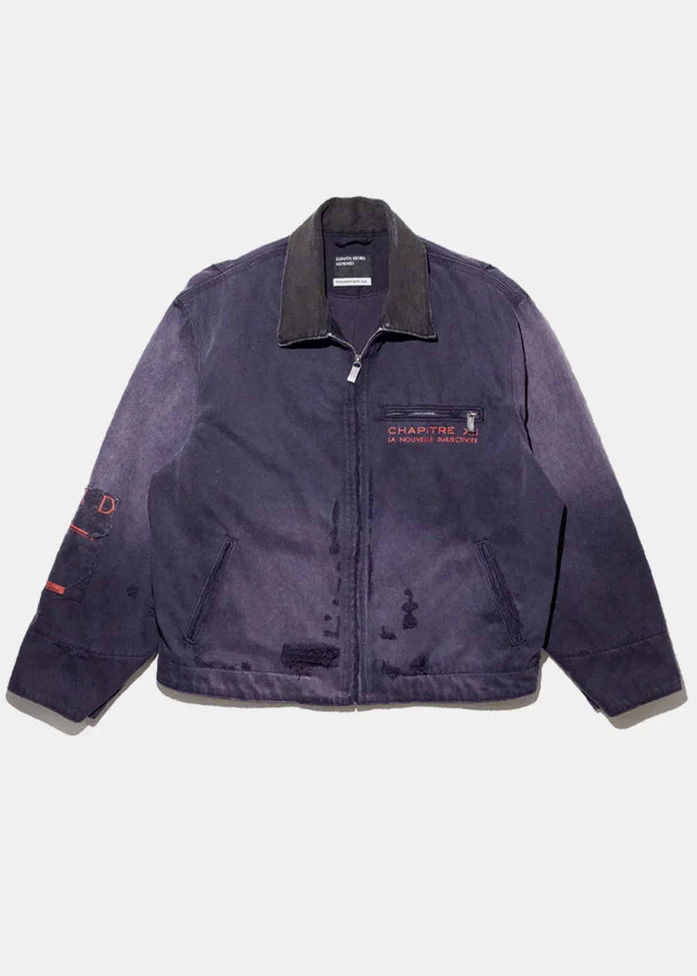 Faded Purple Chapire XXI Moleskin Work Jacket - 1