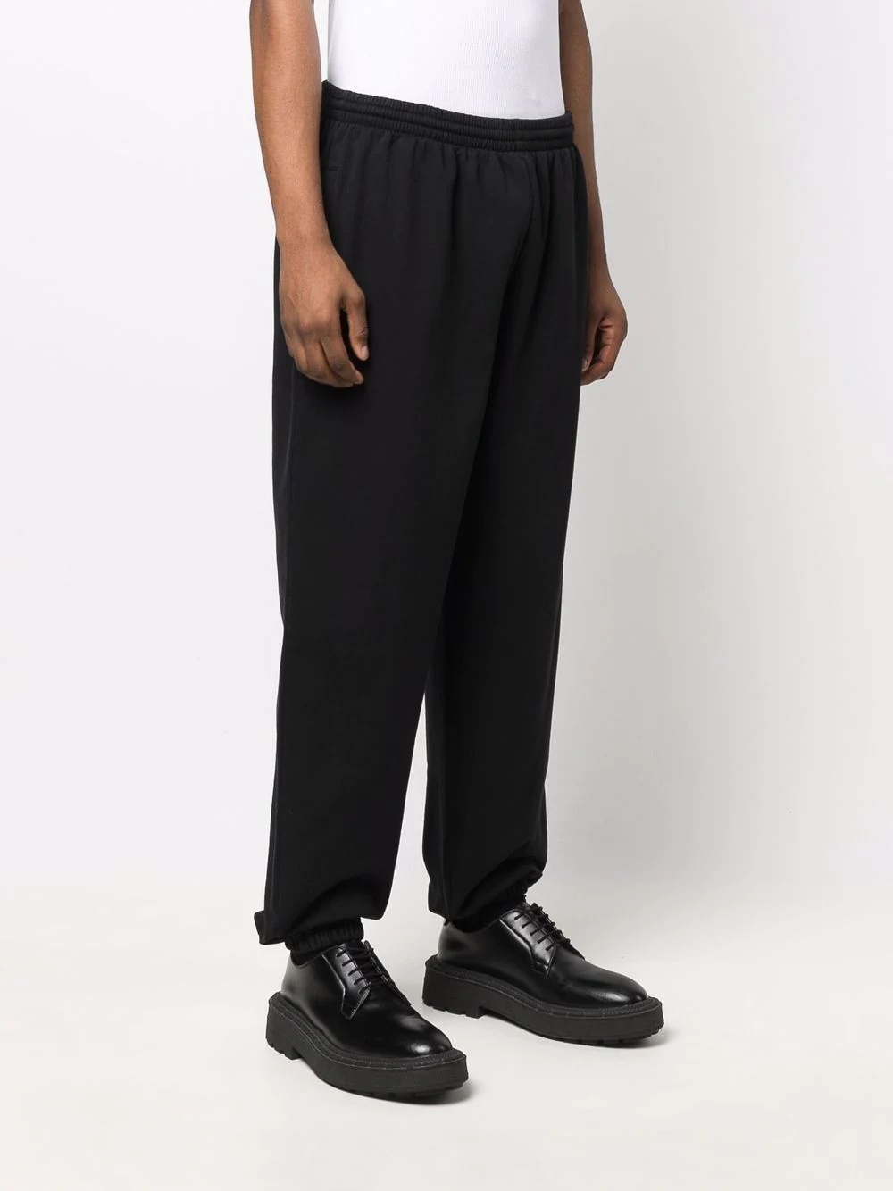 slogan-print cotton track pants - 4