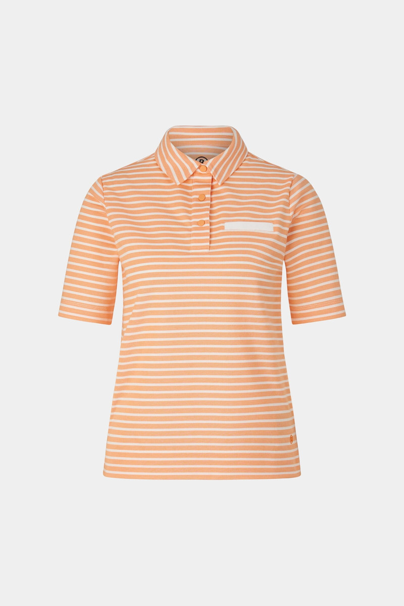 Peony Polo shirt in Orange/White 1