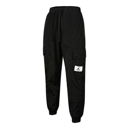 (WMNS) Air Jordan Essentials Pocket Woven Label Logo Drawstring Bundle Feet Sports Pants/Trousers/Jo - 1