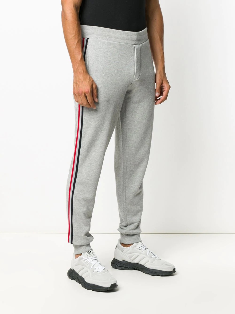 side stripe track pants - 3