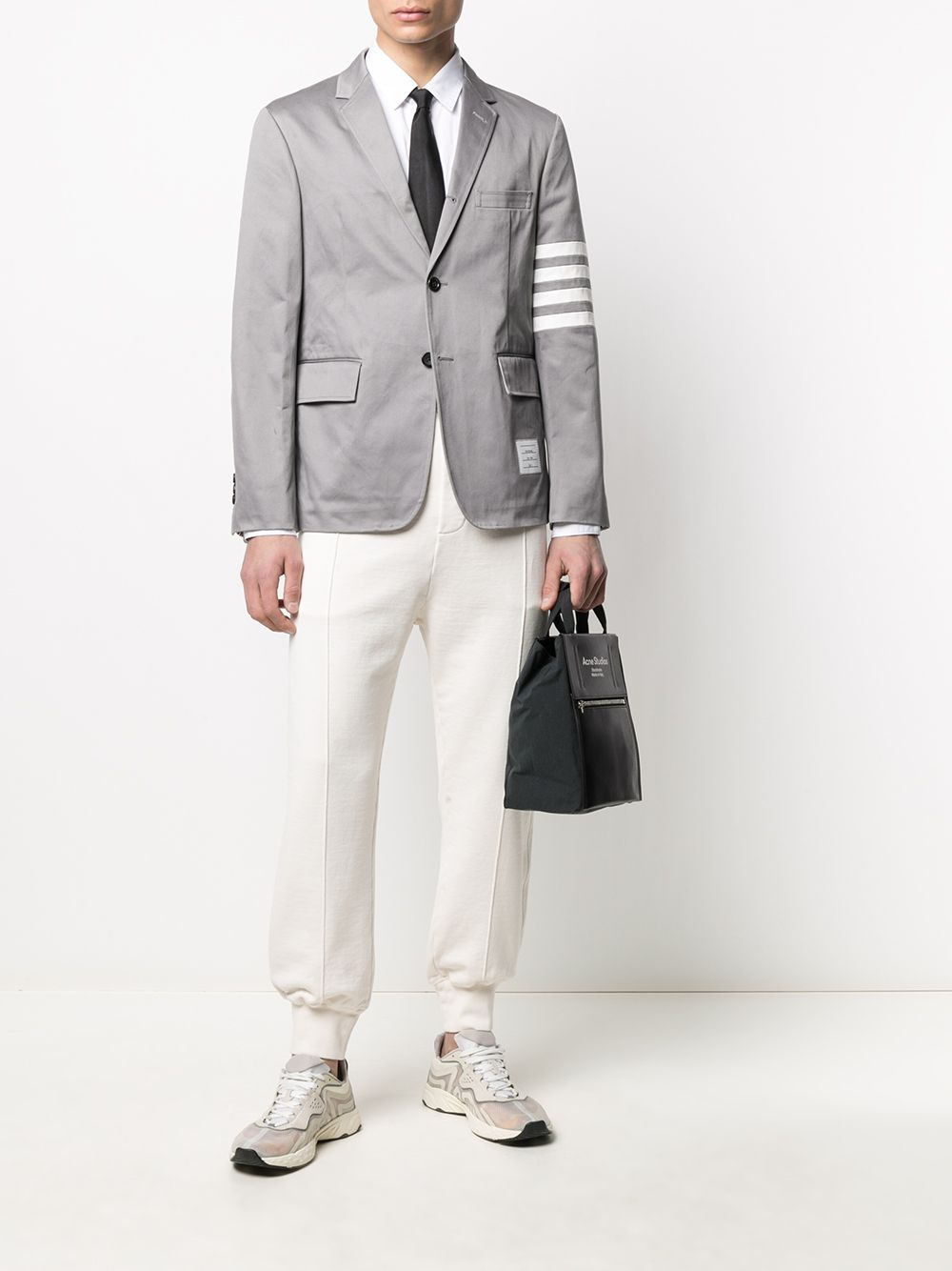 straight-leg cotton trousers - 2