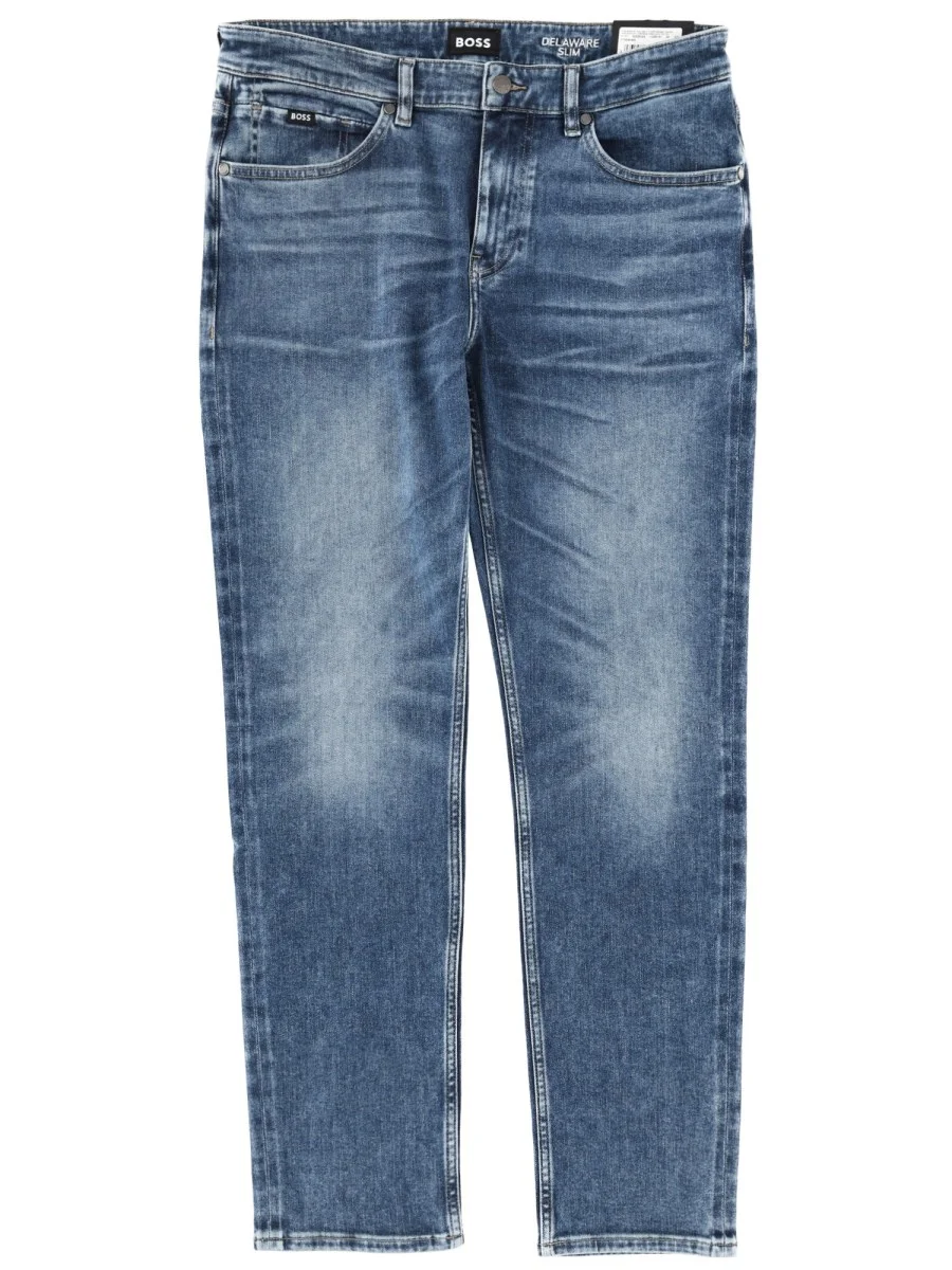 JEANS DELAWARE IN DENIM DI COTONE E LINO - 1