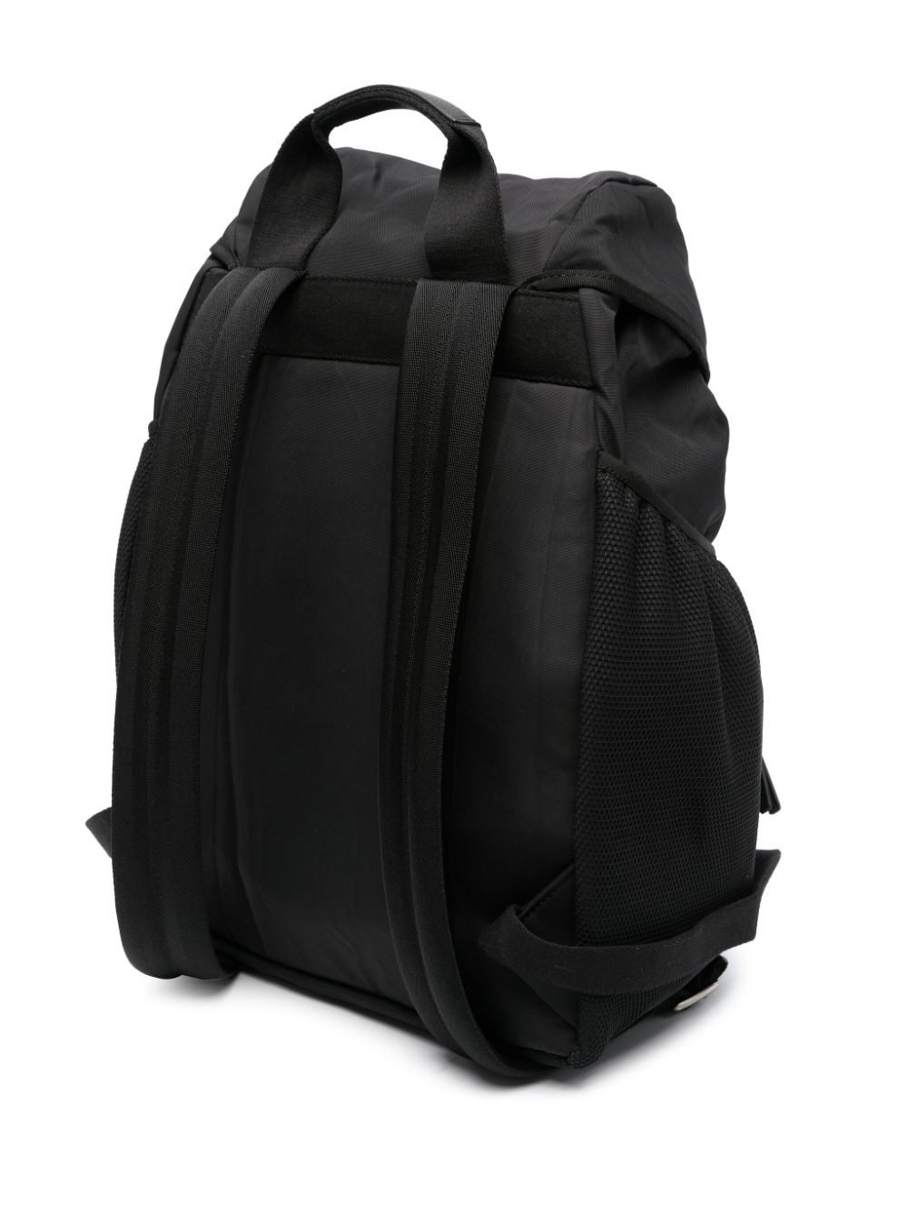 logo-embossed canvas backpack - 3