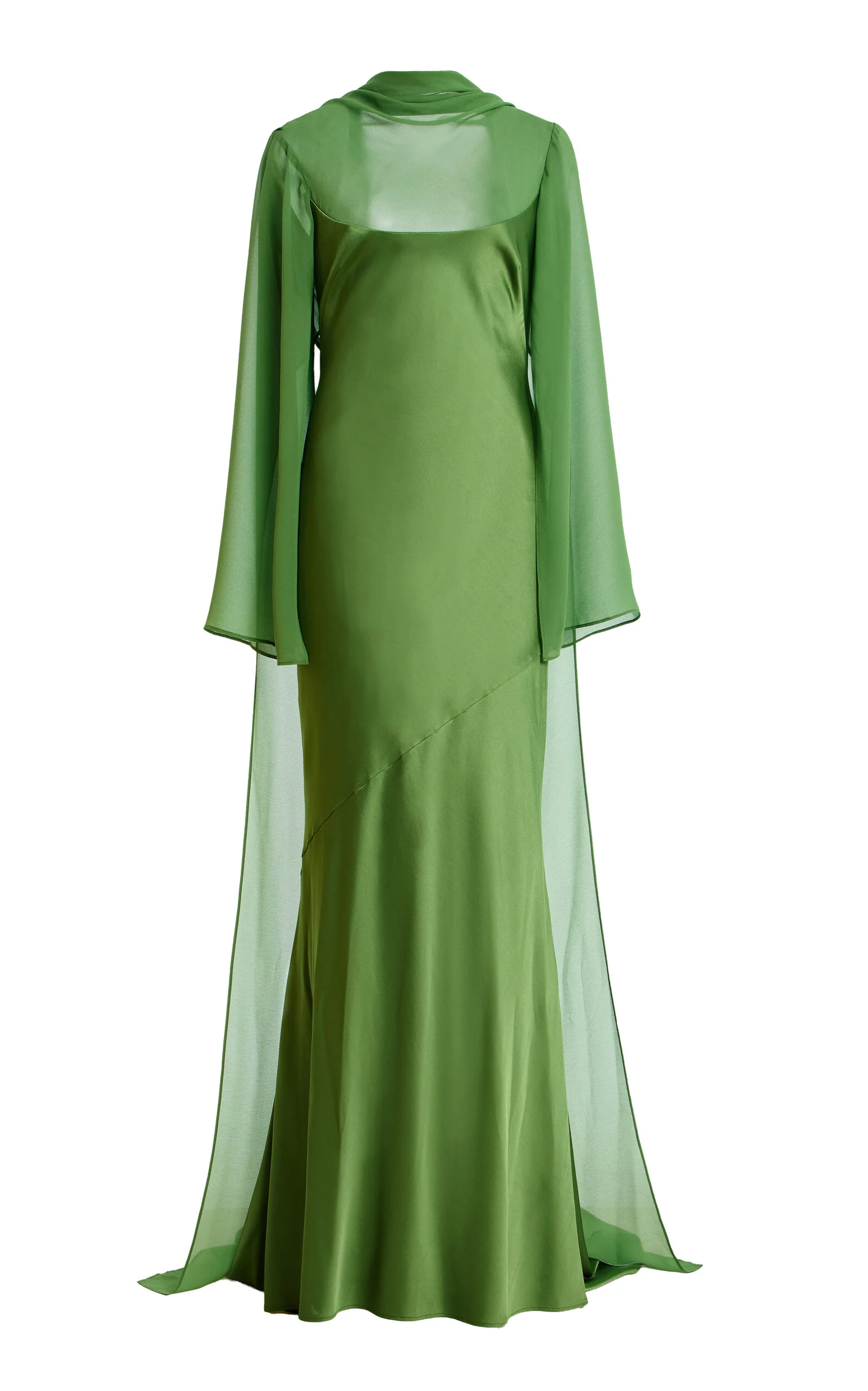 Exclusive Devlyn Sheer-Overlay Gown green - 1