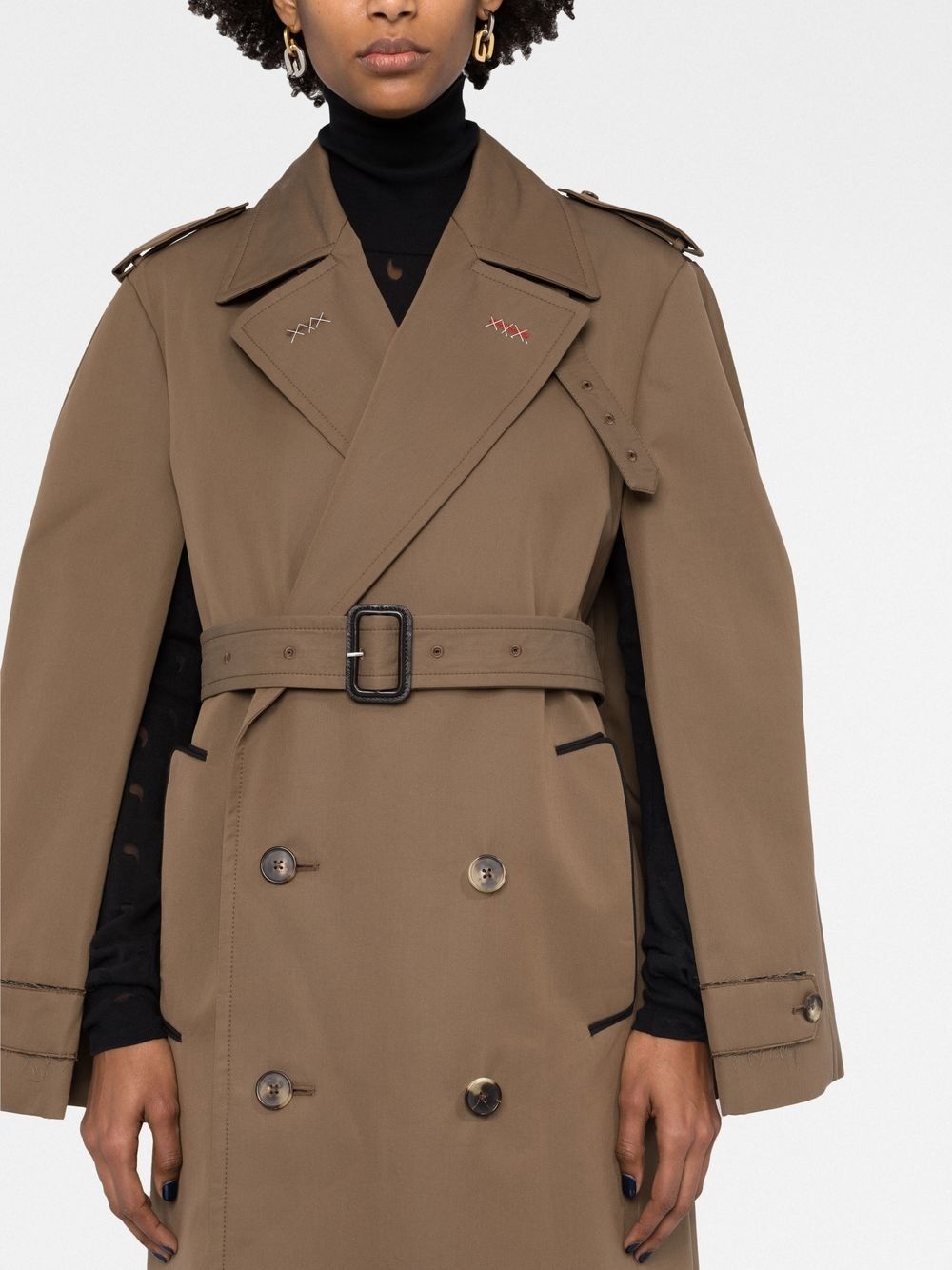 Maison Margiela double-breasted trench coat | farfetch
