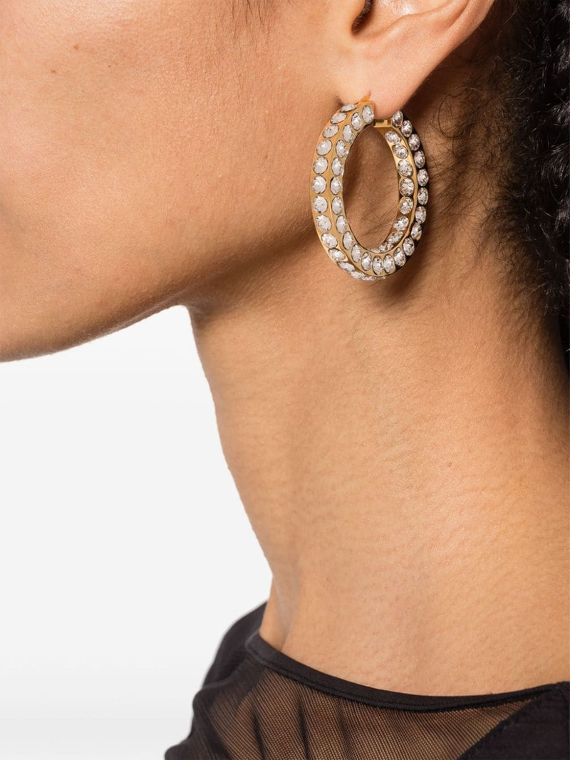Amina Muaddi Jahlee hoop earrings outlook