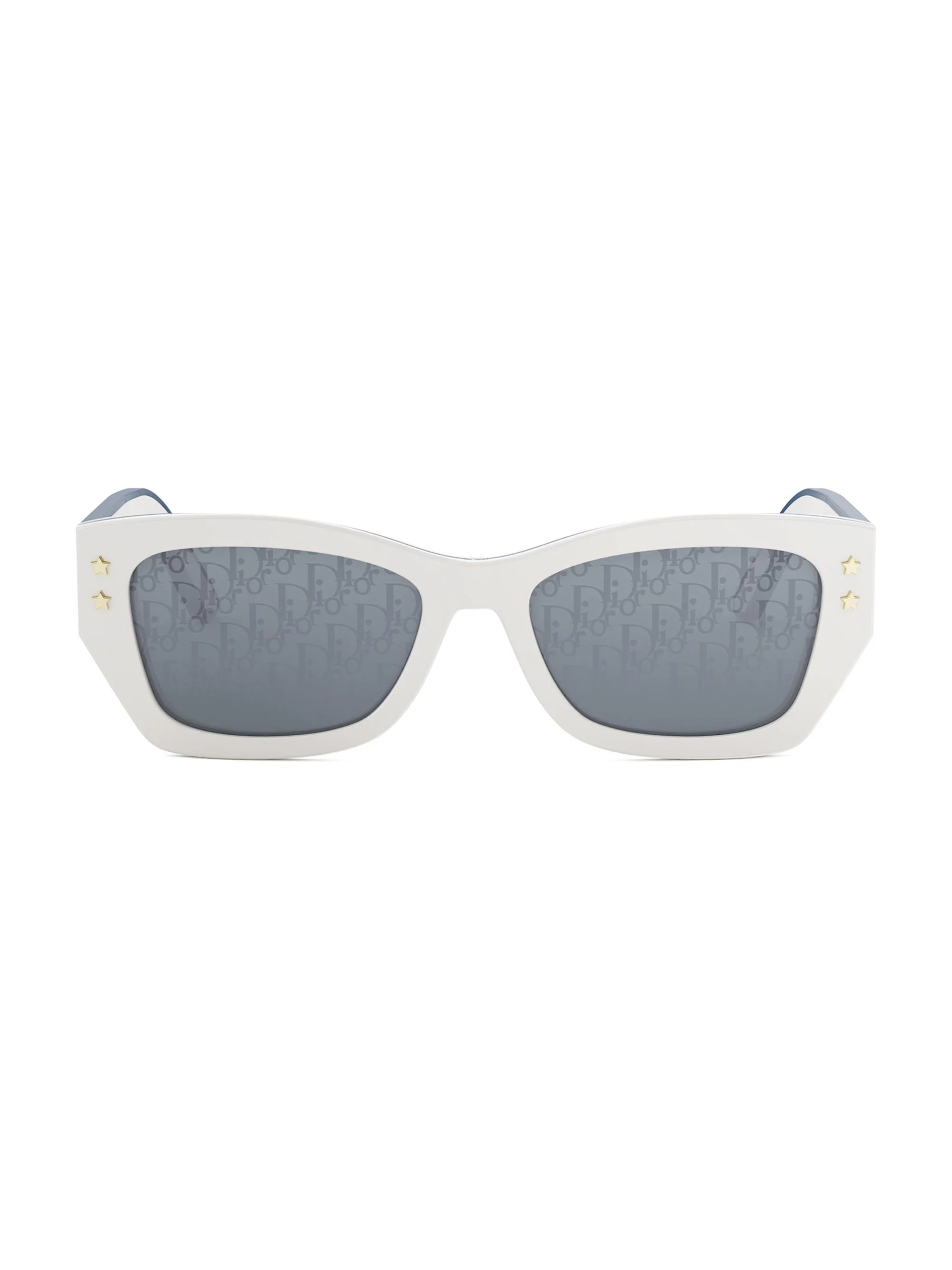Women's DiorPacific S2U 53MM Butterfly Sunglasses - Ivory Smoke - 1