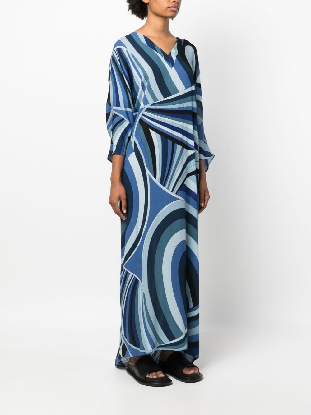 Iride-print maxi dress - 3