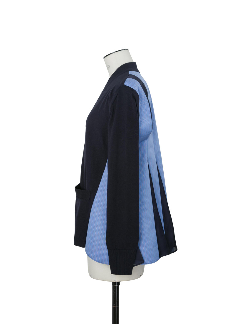 Poplin x Cotton Knit Cardigan 3