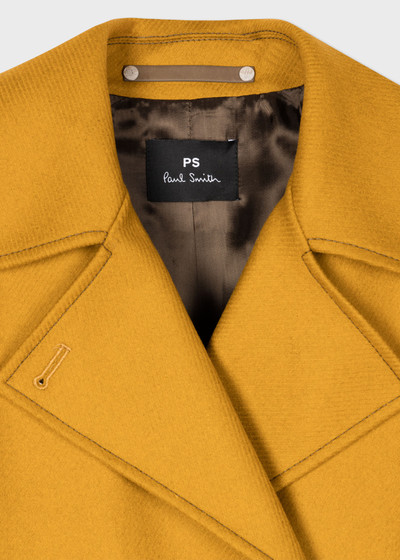 Paul Smith Chartreuse Wool-Cashmere Cocoon Coat outlook