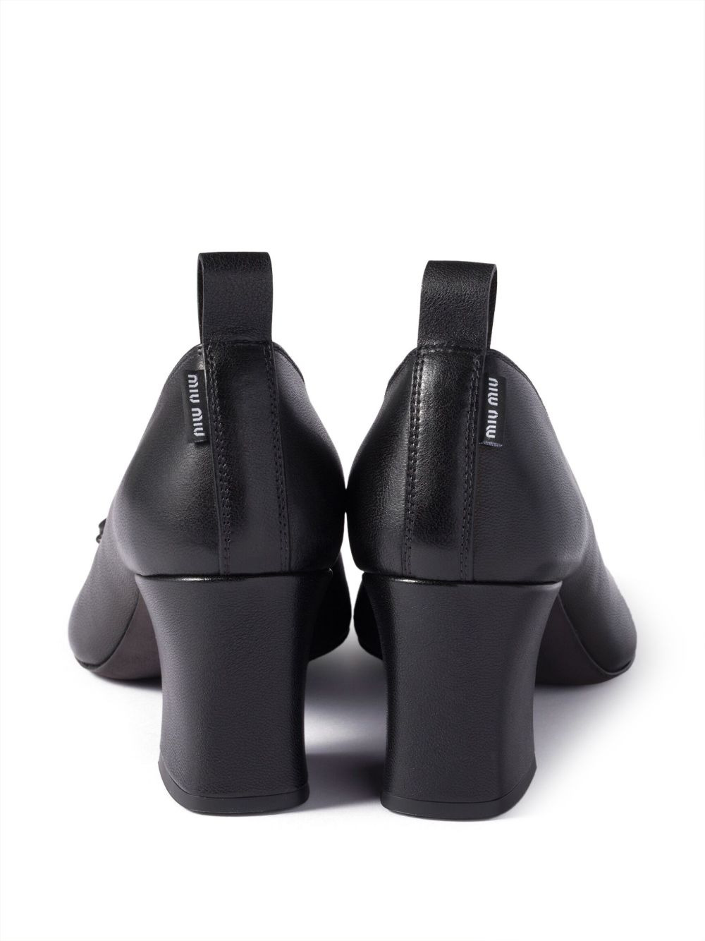 65mm bow-detail block-heel pumps - 3