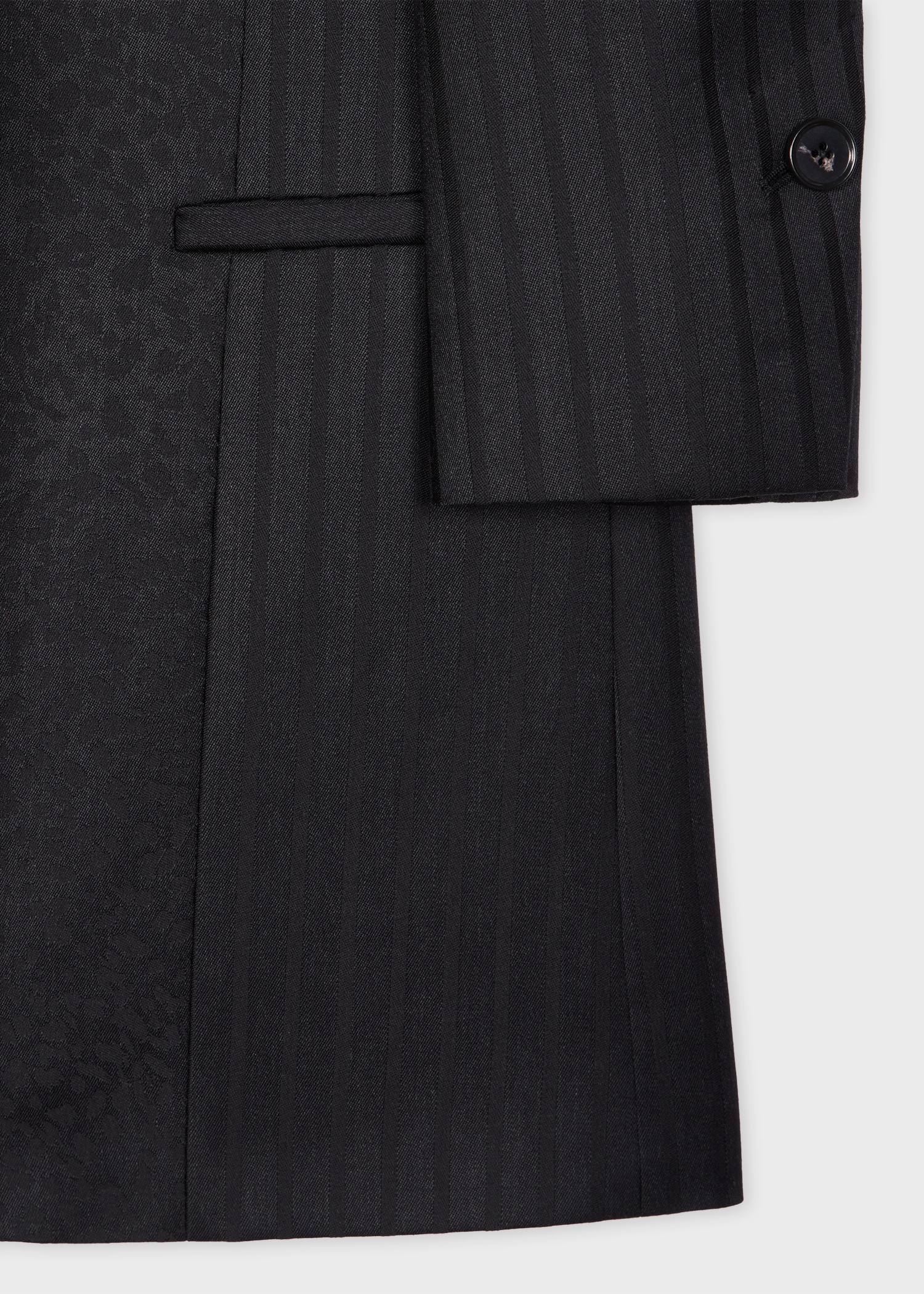 Women's Charcoal 'Leopard Jacquard' Shawl Collar Blazer - 3