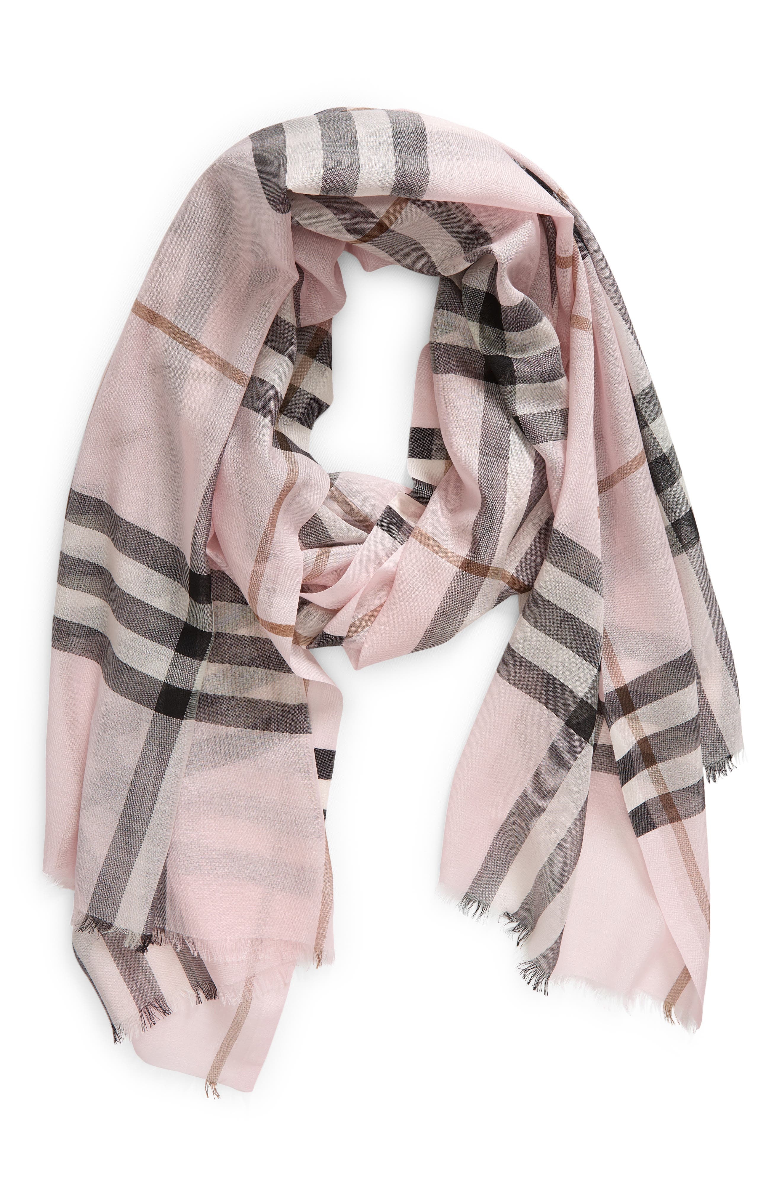Giant Check Wool & Silk Scarf - 3