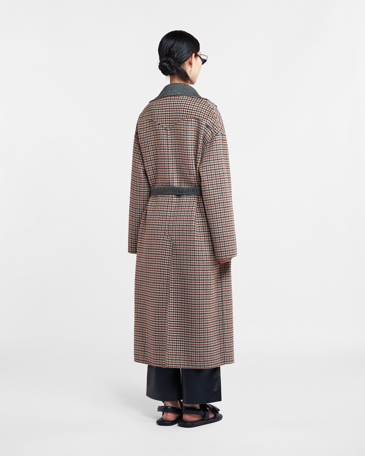 Wool Silk Blend Robe Coat - 2