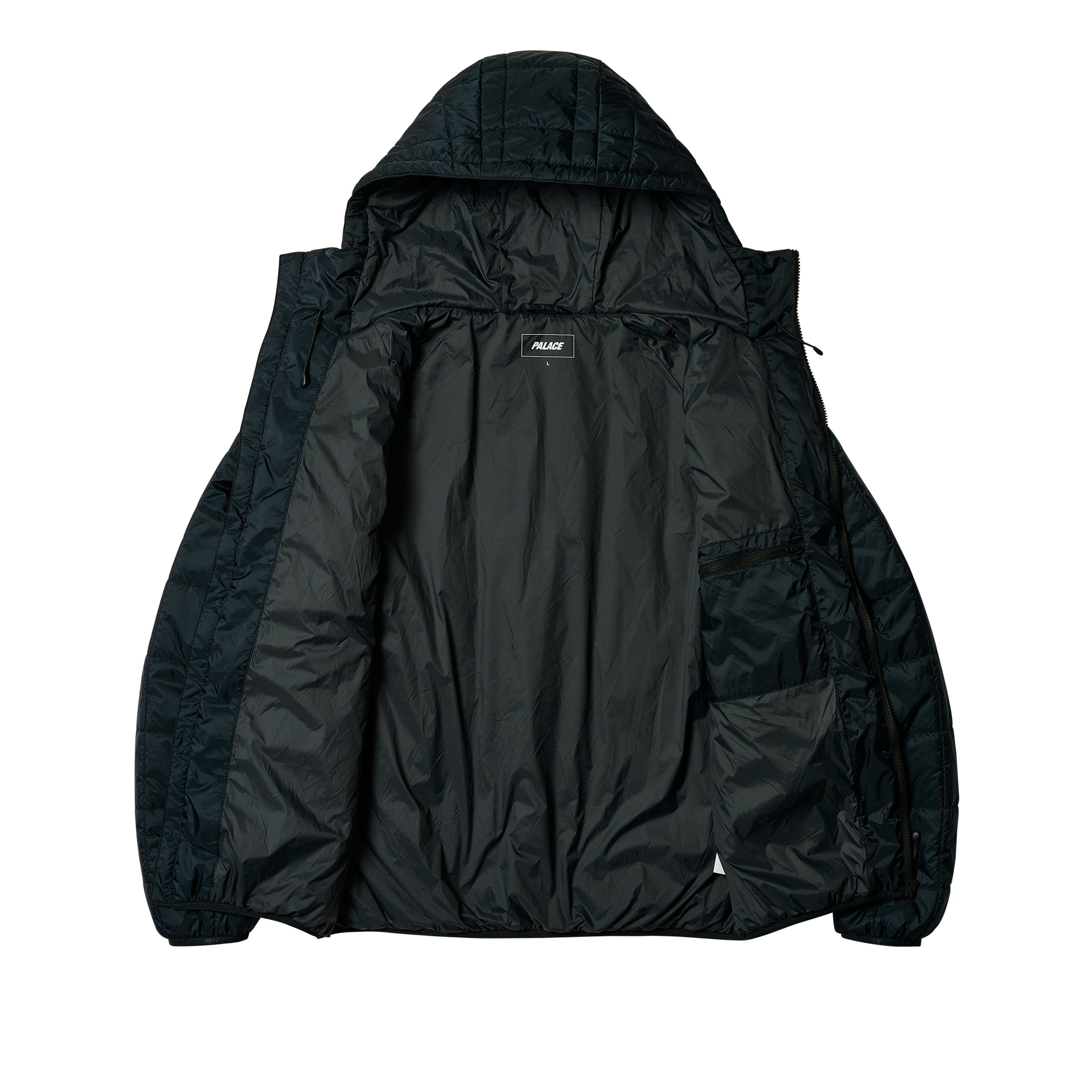 PALACE MICROLITE JACKET BLACK | REVERSIBLE 