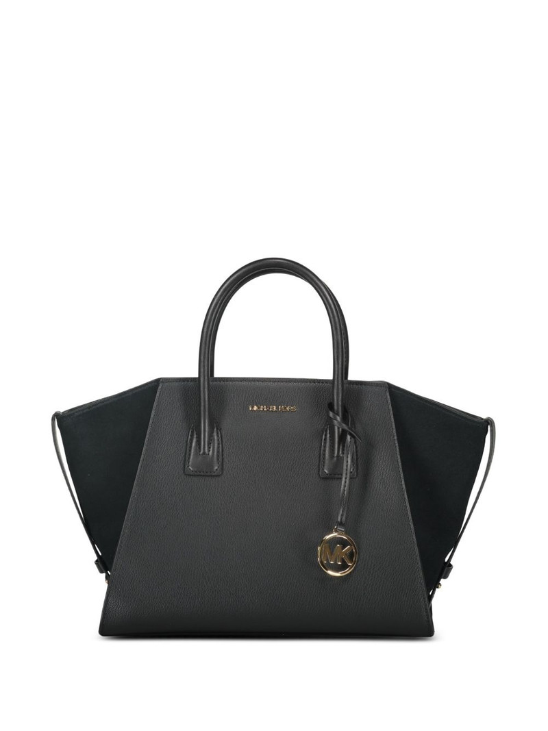 Avril leather top-zip tote bag 1
