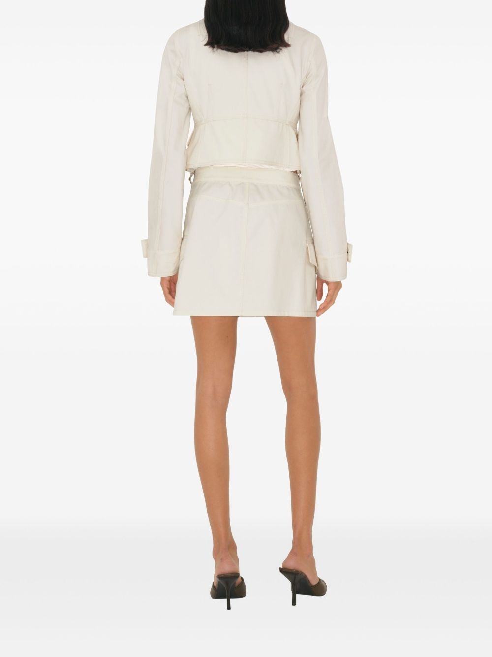 cropped cotton jacket - 4