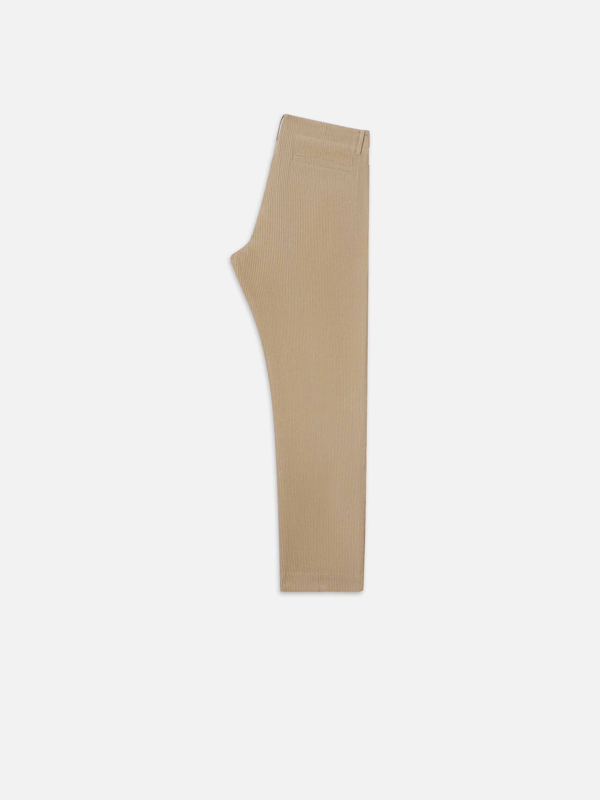 Tapered Pleated Trousers in Dove - 5