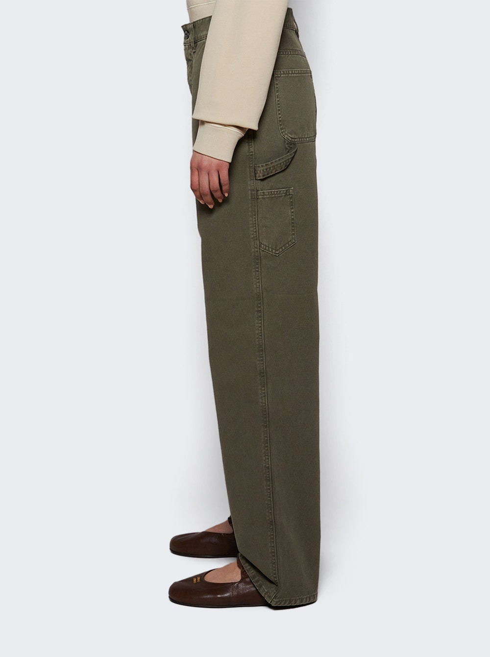 Gabardine Old Pants Oliva - 3