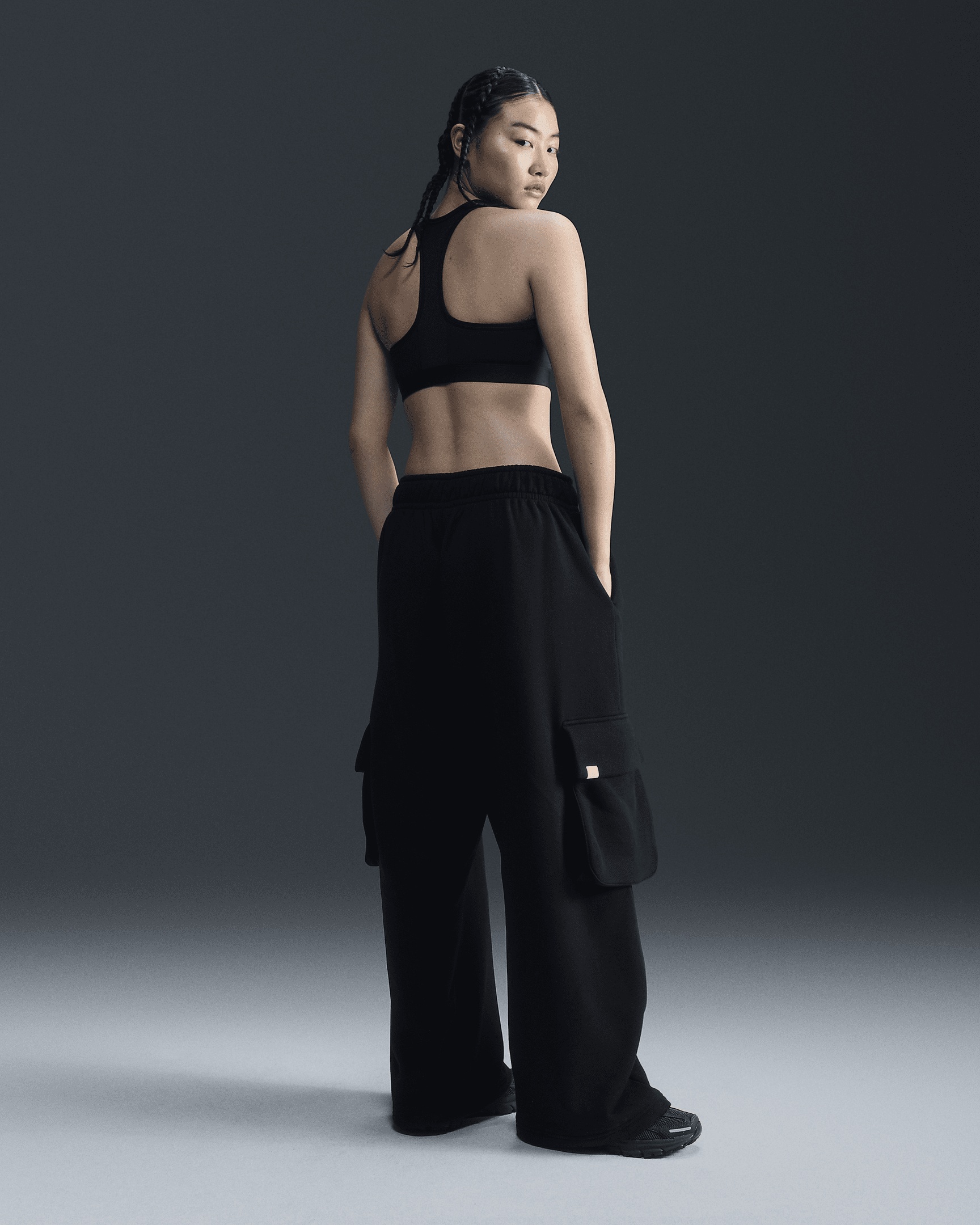 Nike Sportswear Women's Low-Rise Oversized French Terry Open-Hem Pants - 5