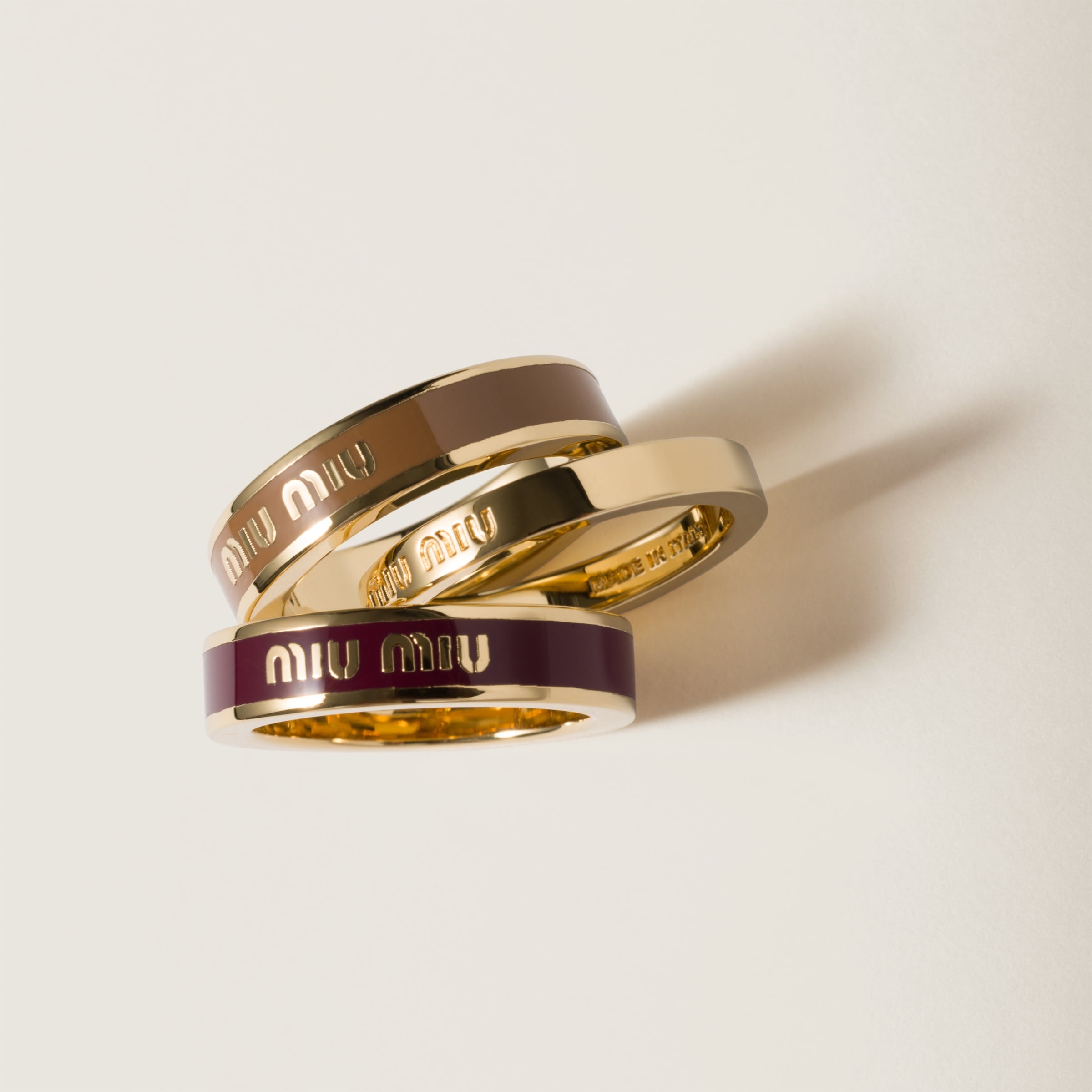 Enameled metal rings - 2