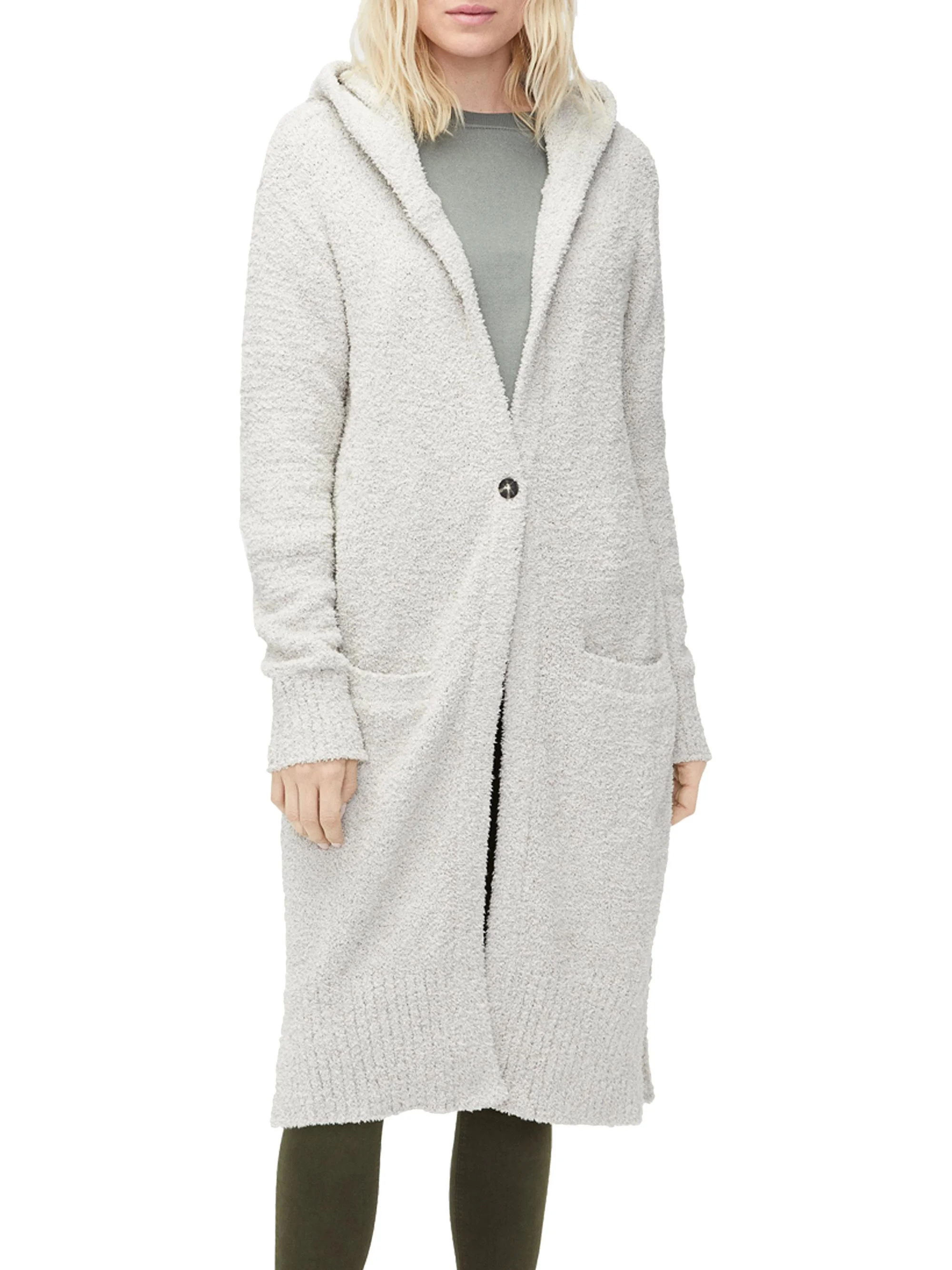 Women's Judith Hooded Cardgian - Driftwood - 1
