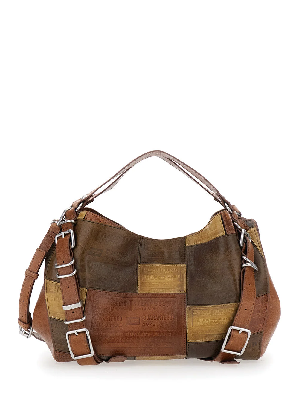 Diesel Women D-One Tophandle Medium Bag With Handles And Flap In Brown Unisex - 1