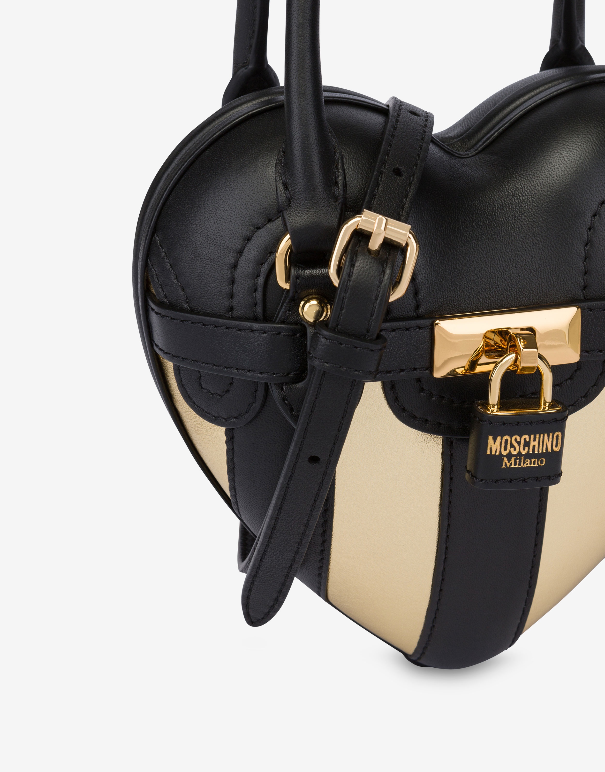 STRIPES PATCHWORK MOSCHINO HEARTBEAT BAG - 4