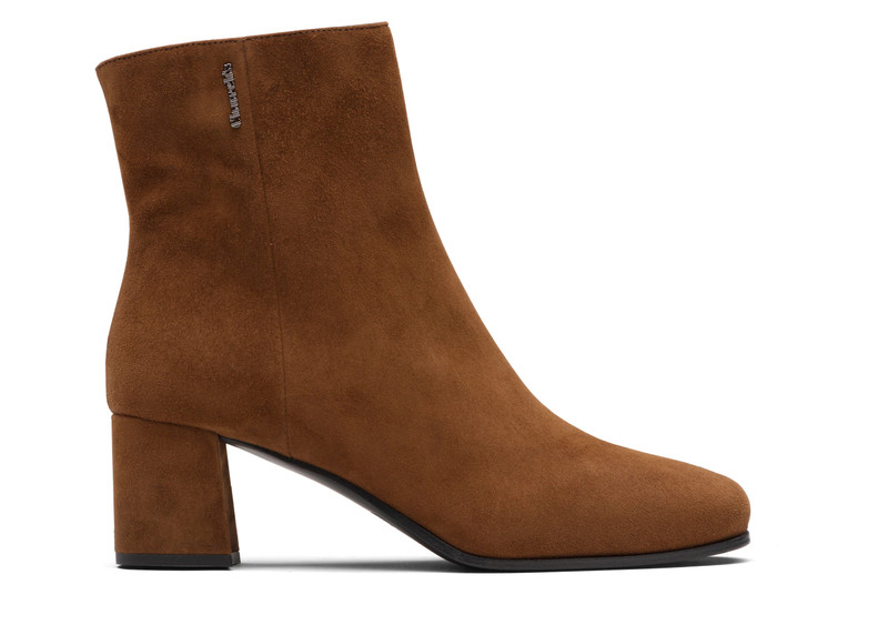 Ellie 55
Suede Heeled Boot Dark oak 1