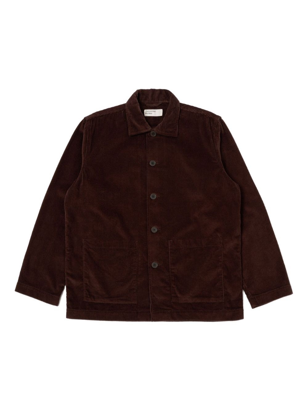 corduroy button-fastening jacket - 1