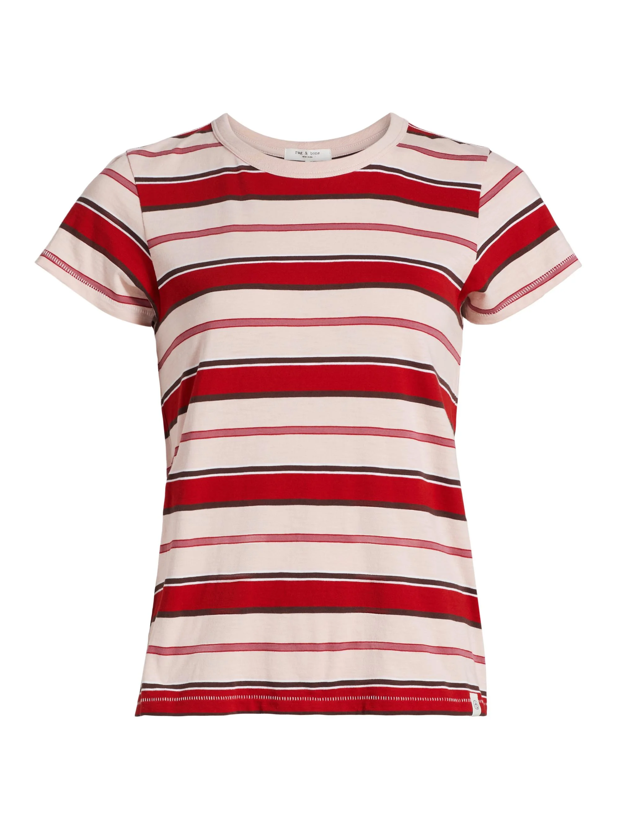 Women's The Slub Stripe T-Shirt - Pink Multi - 1