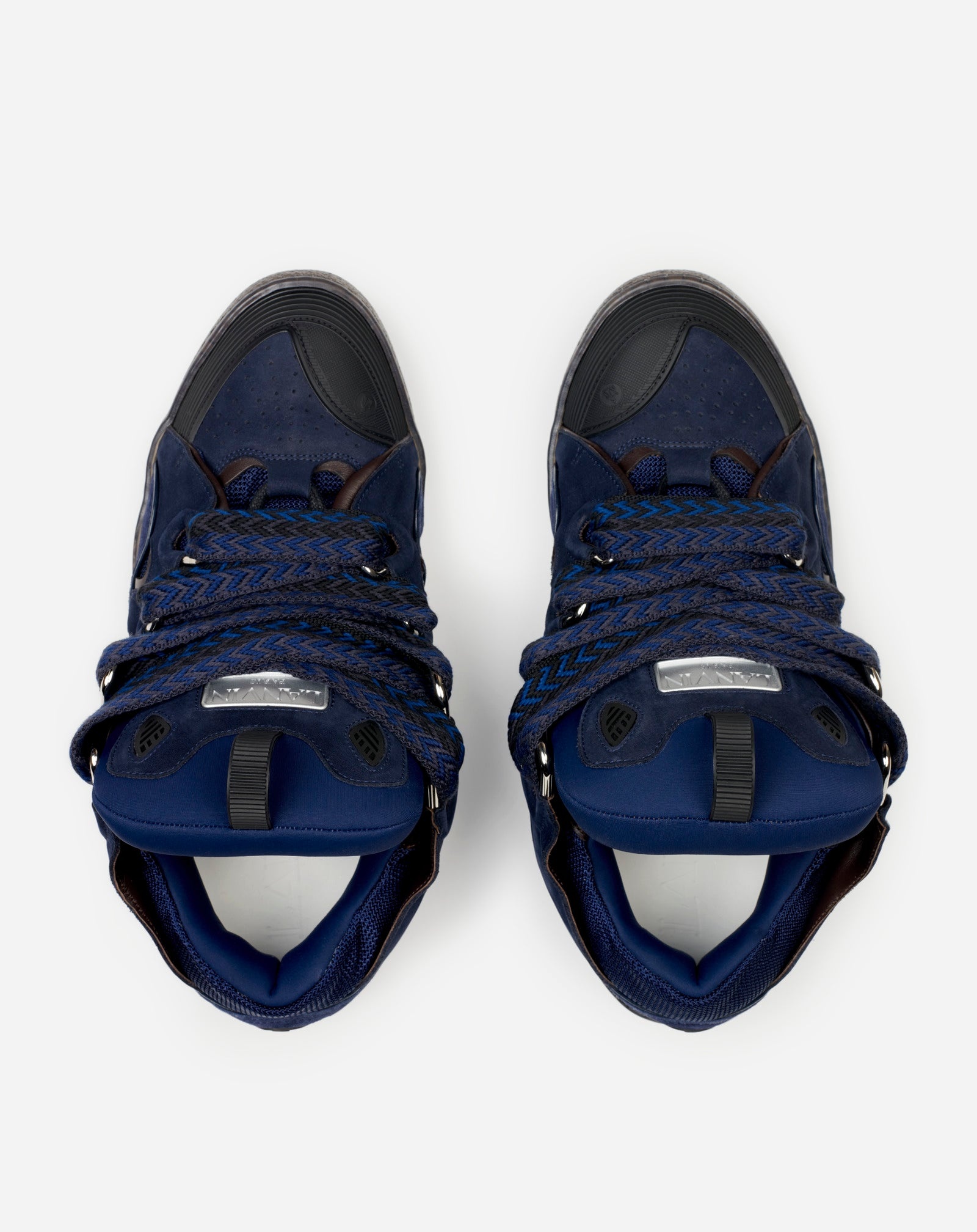 LEATHER CURB SNEAKERS - 4