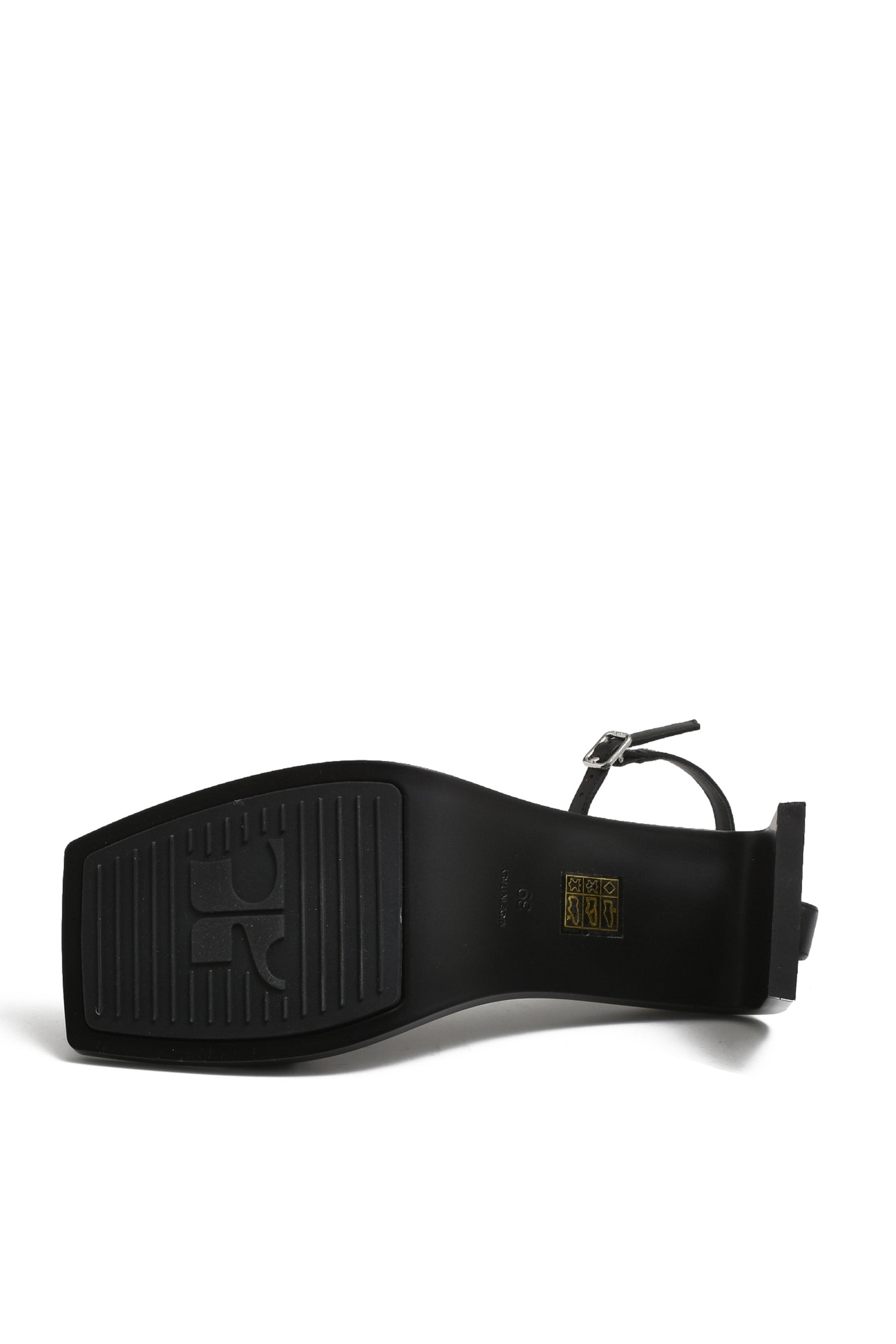 STREAM LEATHER SANDALS / BLK - 5