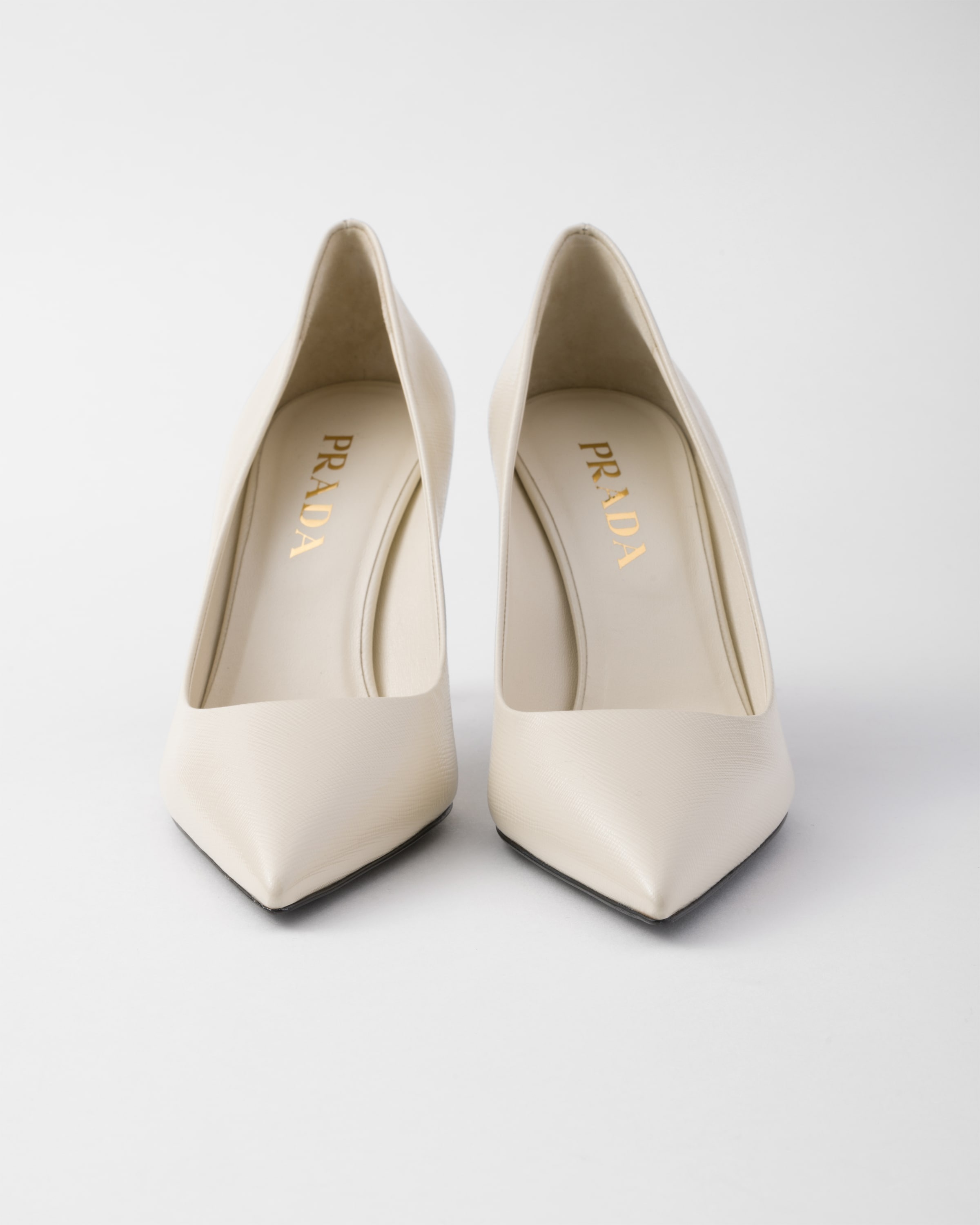 Patent Saffiano leather pumps - 5