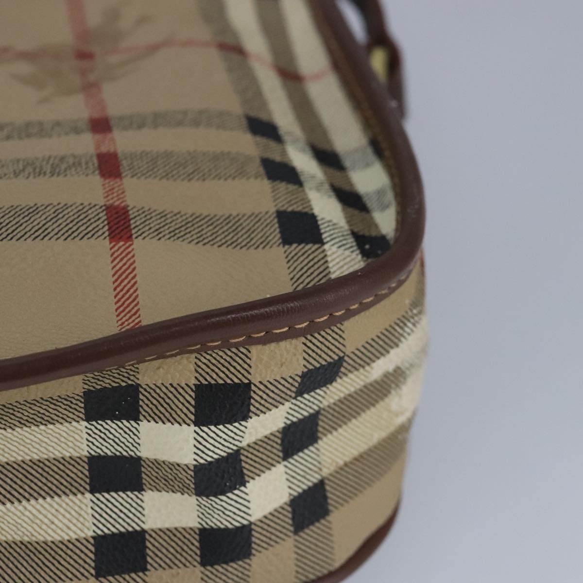 Burberry Nova Check Shoulder Bag Leather Beige - 16