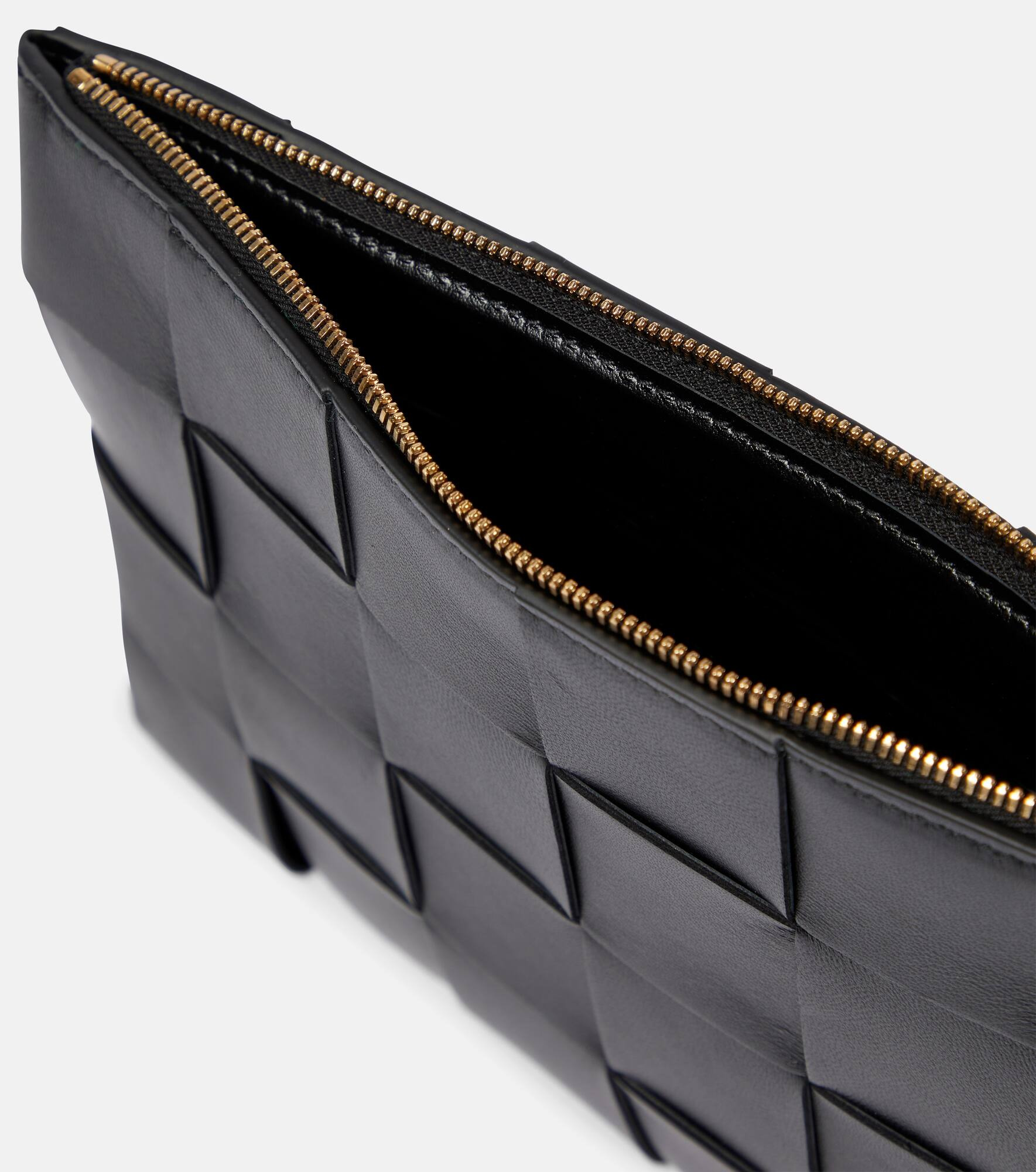 Intreccio leather pouch - 3