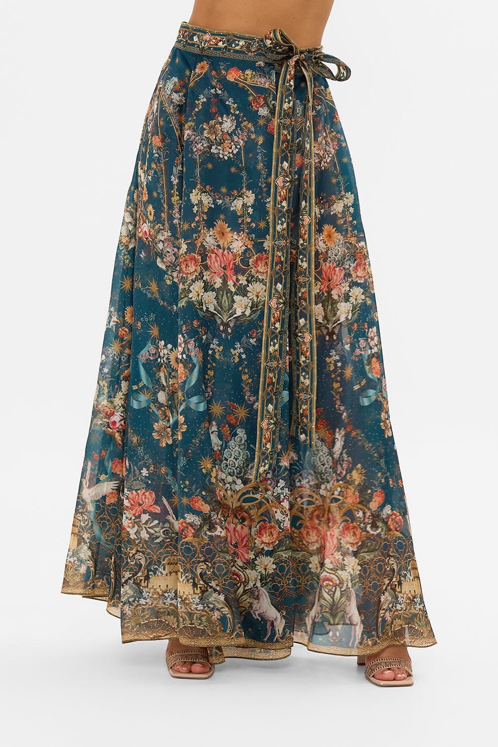 ORGANZA MAXI WRAP SKIRT - 5