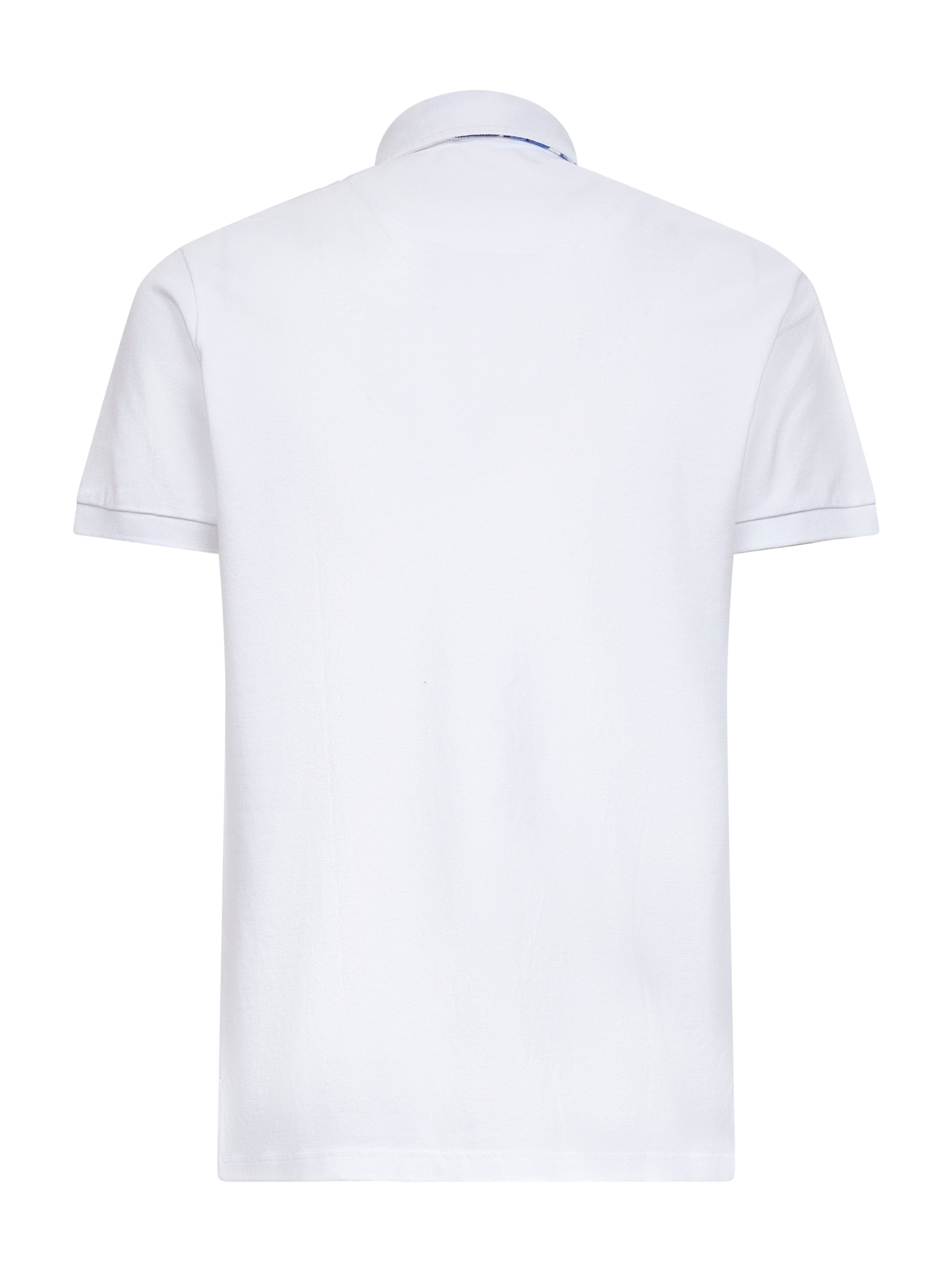 White cotton piquet polo shirt - 2