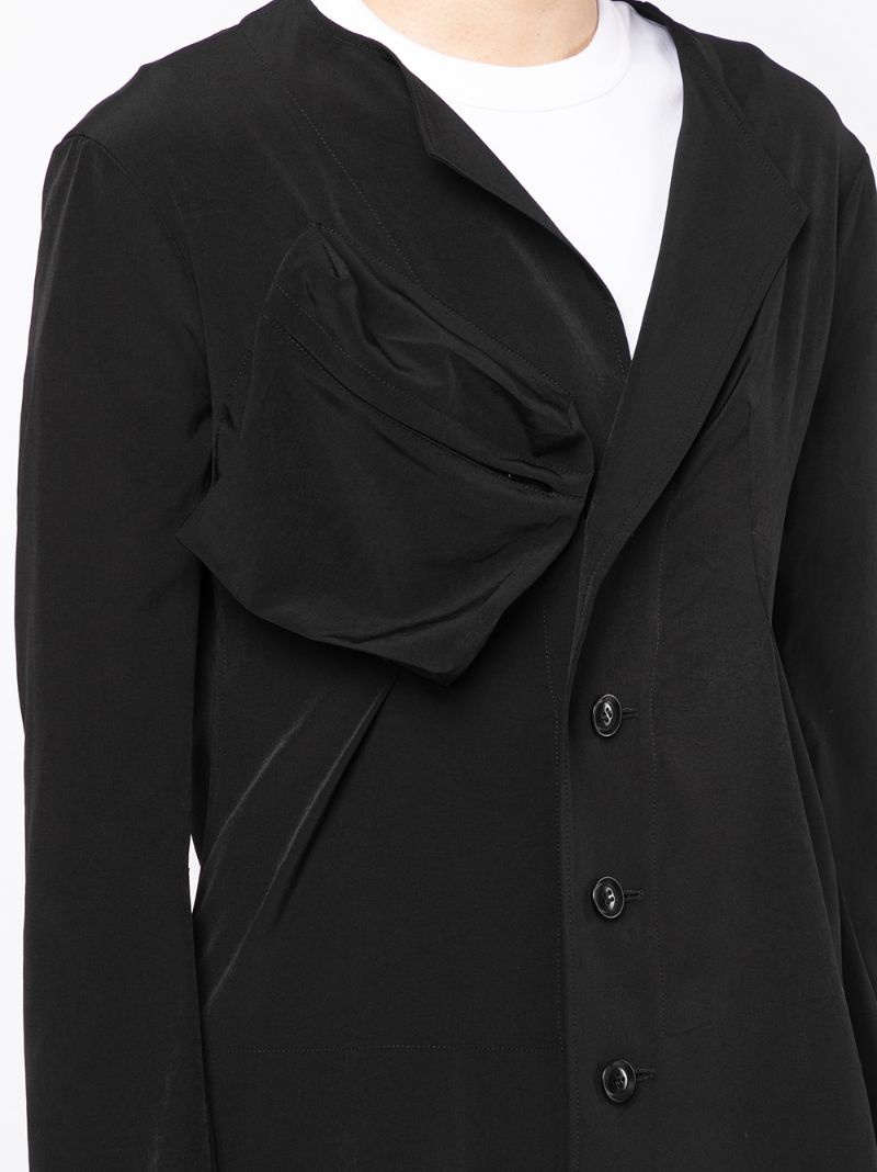 ruched-detail jacket - 5