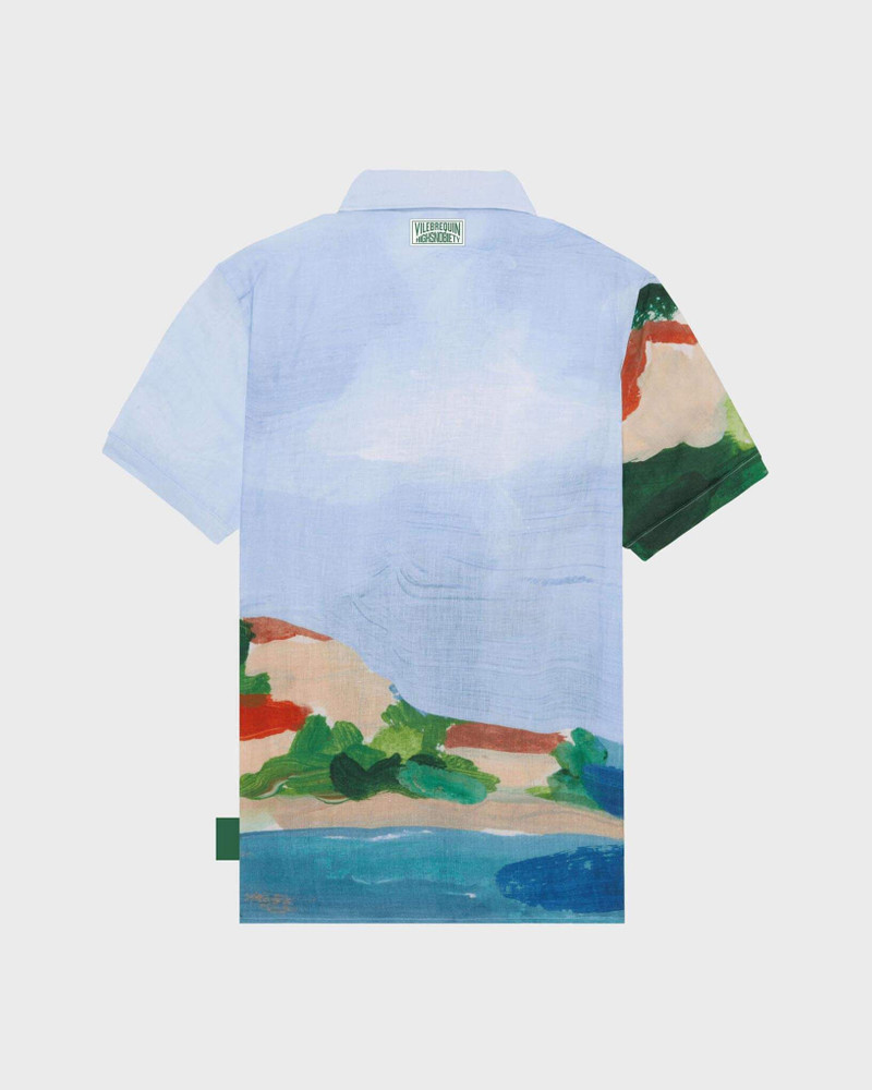 Vilebrequin Men Linen Bowling Shirt 360 Landscape - Vilebrequin x Highsnobiety outlook