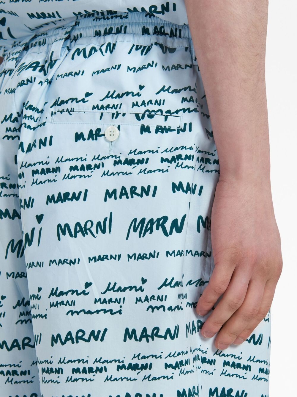 logo-print elasticated trousers - 5