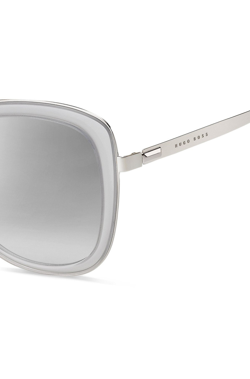 BOSS TRANSLUCENT-ACETATE SUNGLASSES WITH STEEL TEMPLES outlook