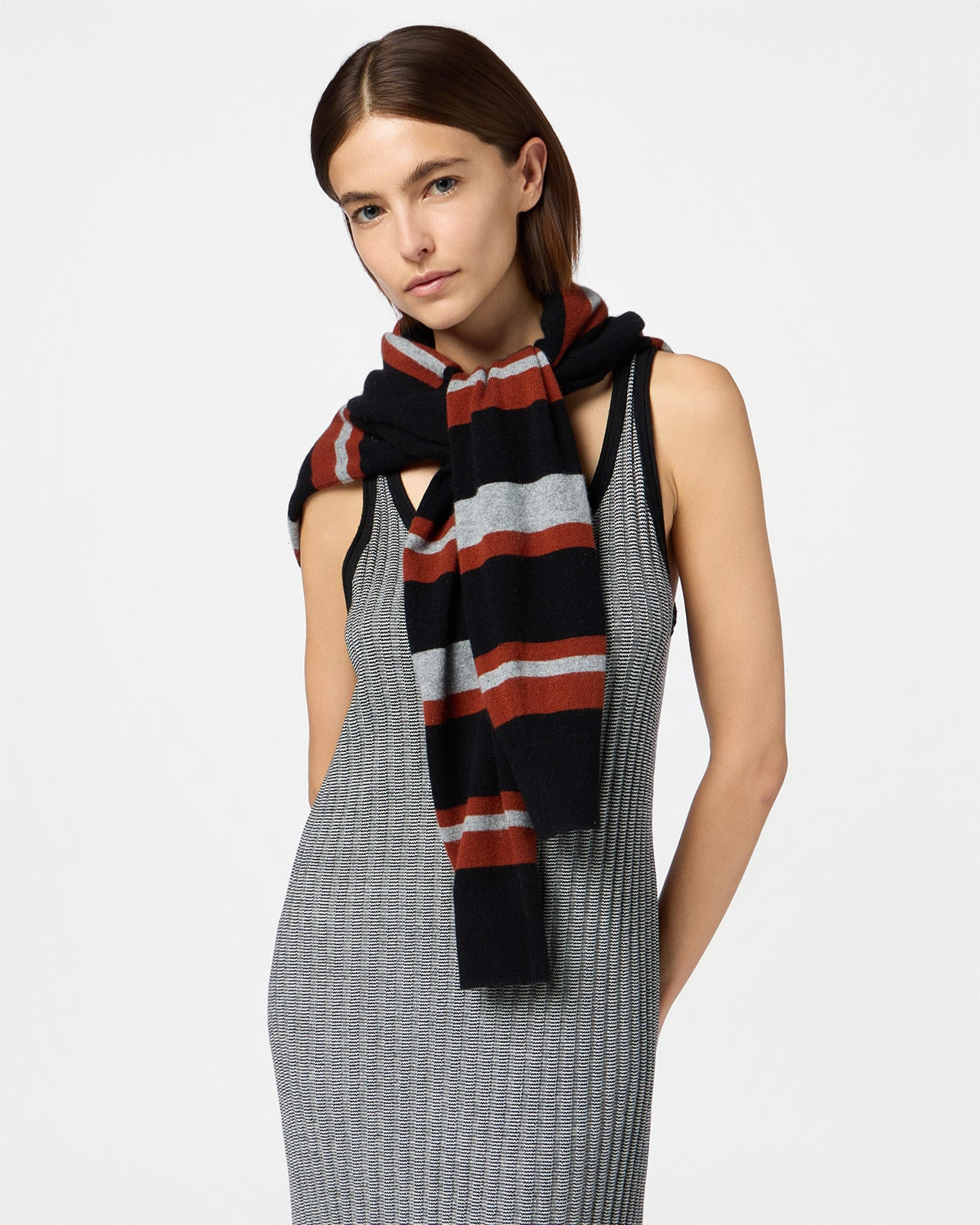 Fine Stripe Maxi Dress - 4