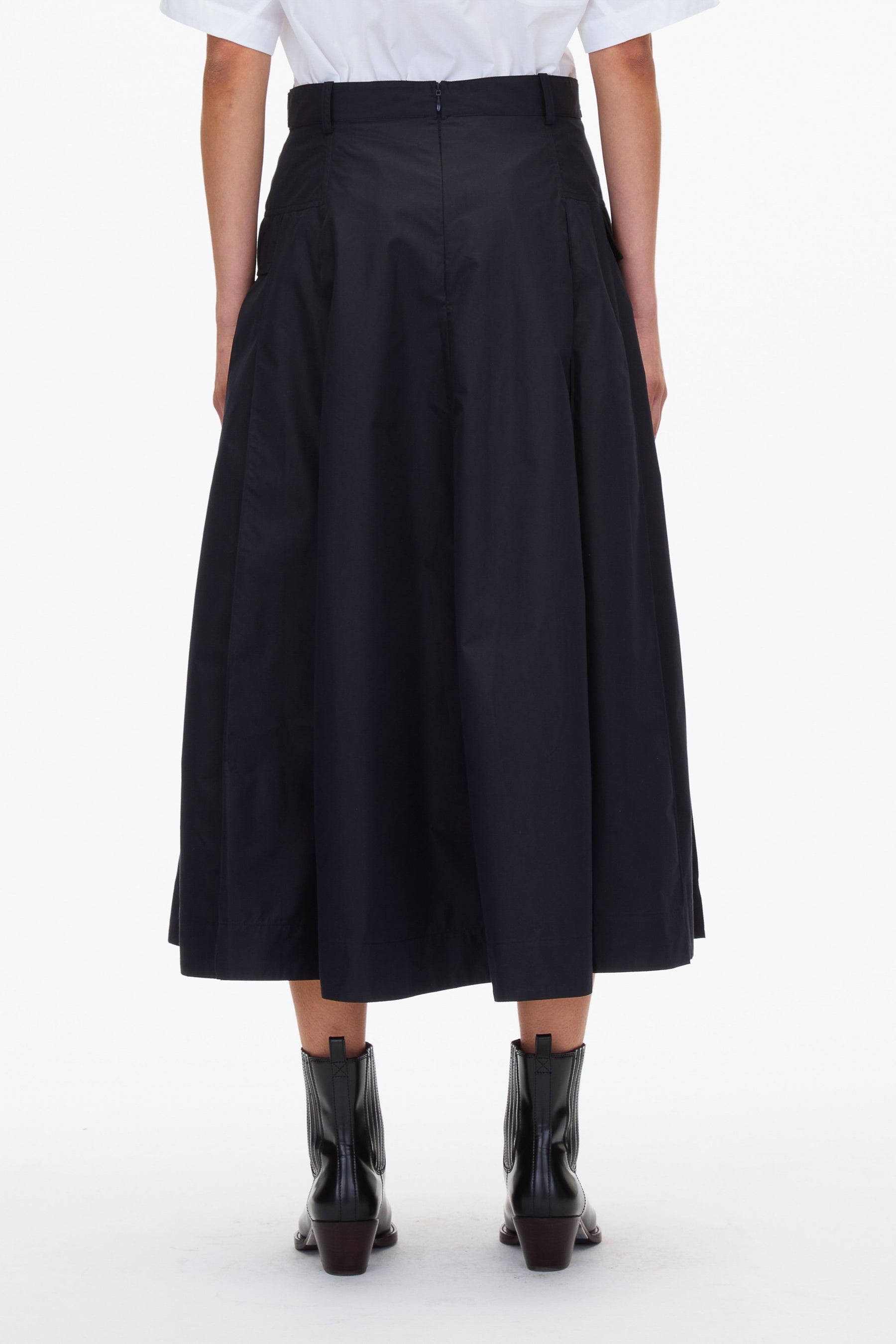 Utility Poplin Midi Skirt - 3