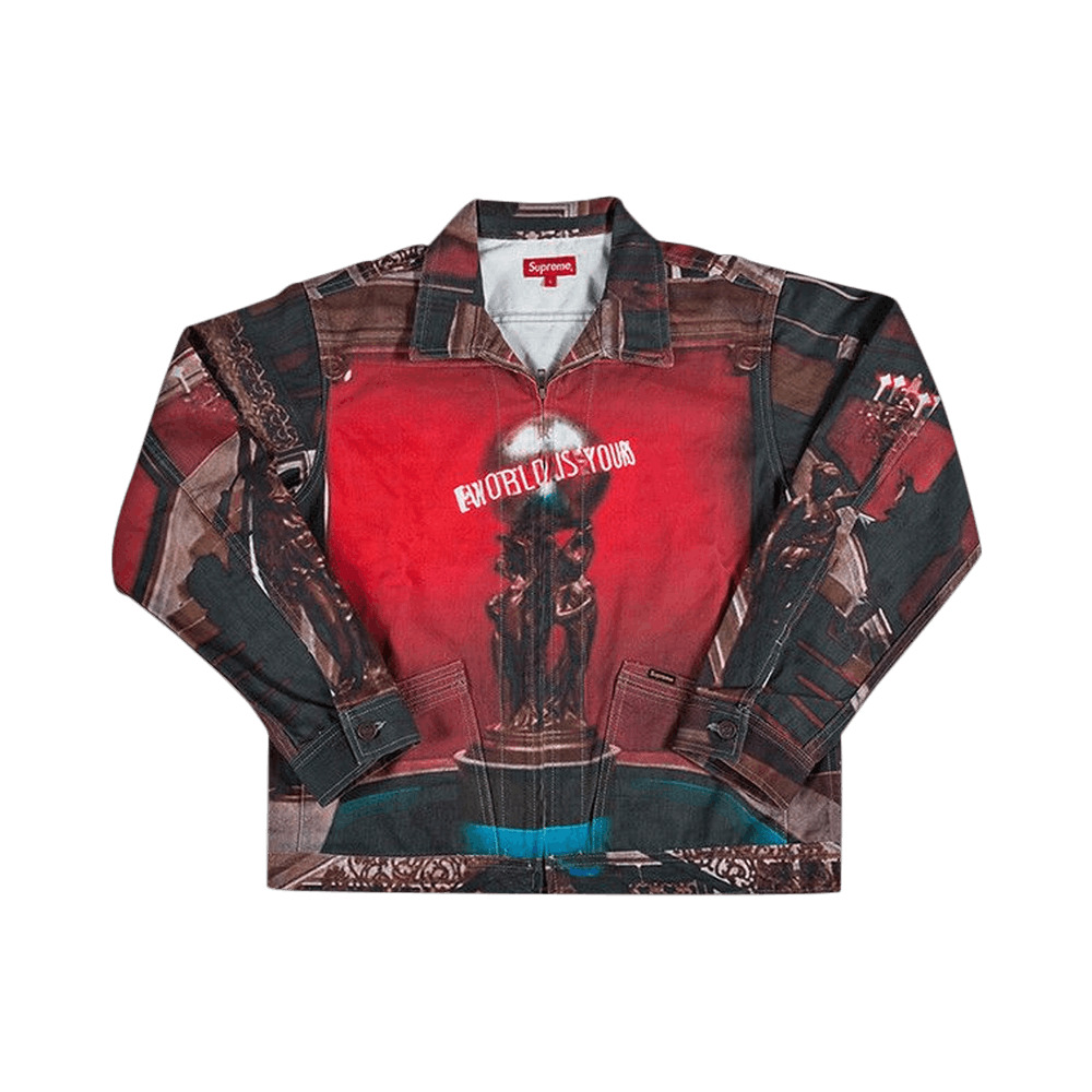 Supreme Scarface The World Is Yours Denim Jacket 'Multi' - 1