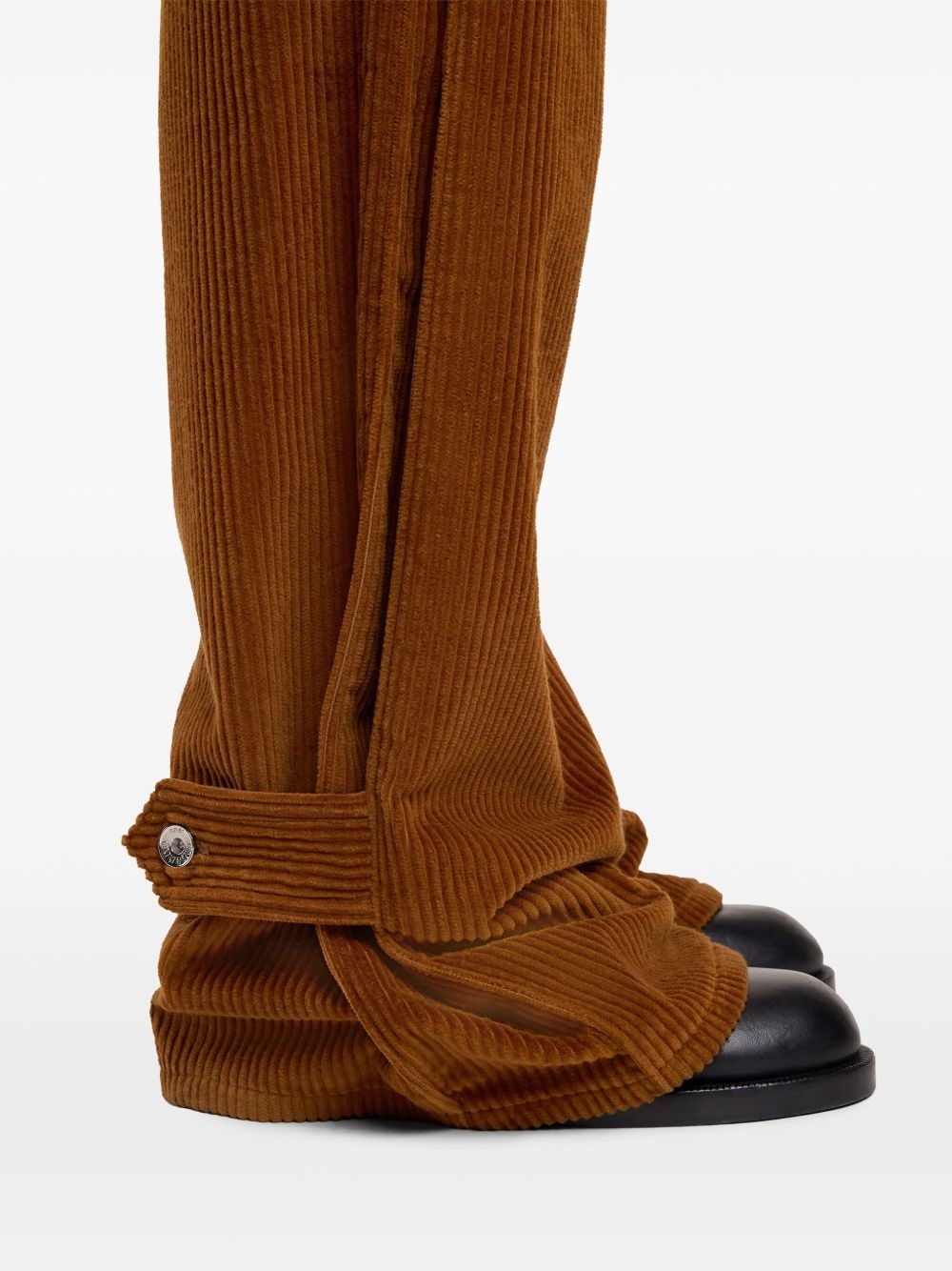 wide-leg corduroy trousers - 6