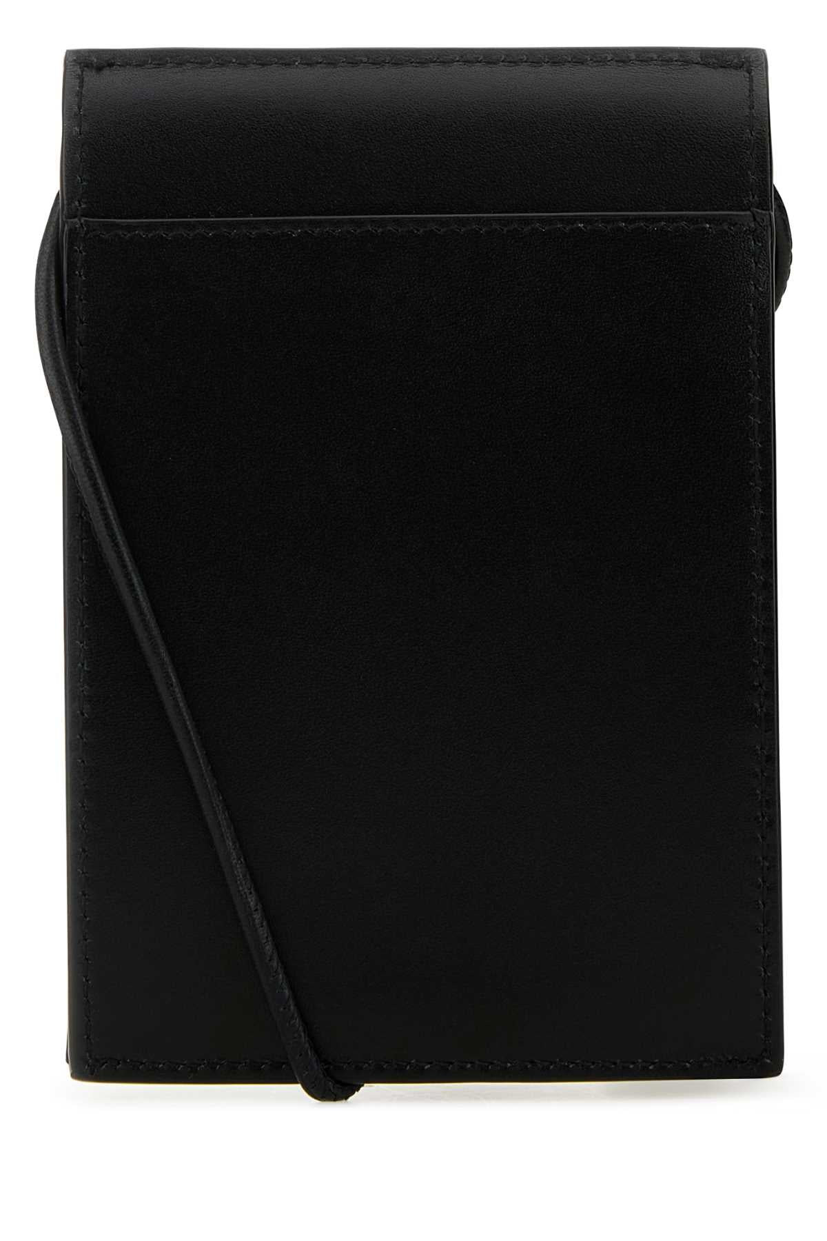 Saint Laurent Men Black Leather Pouch - 3