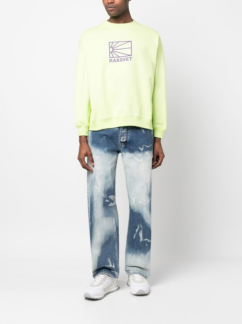 RASSVET raised logo crew-neck sweatshirt outlook