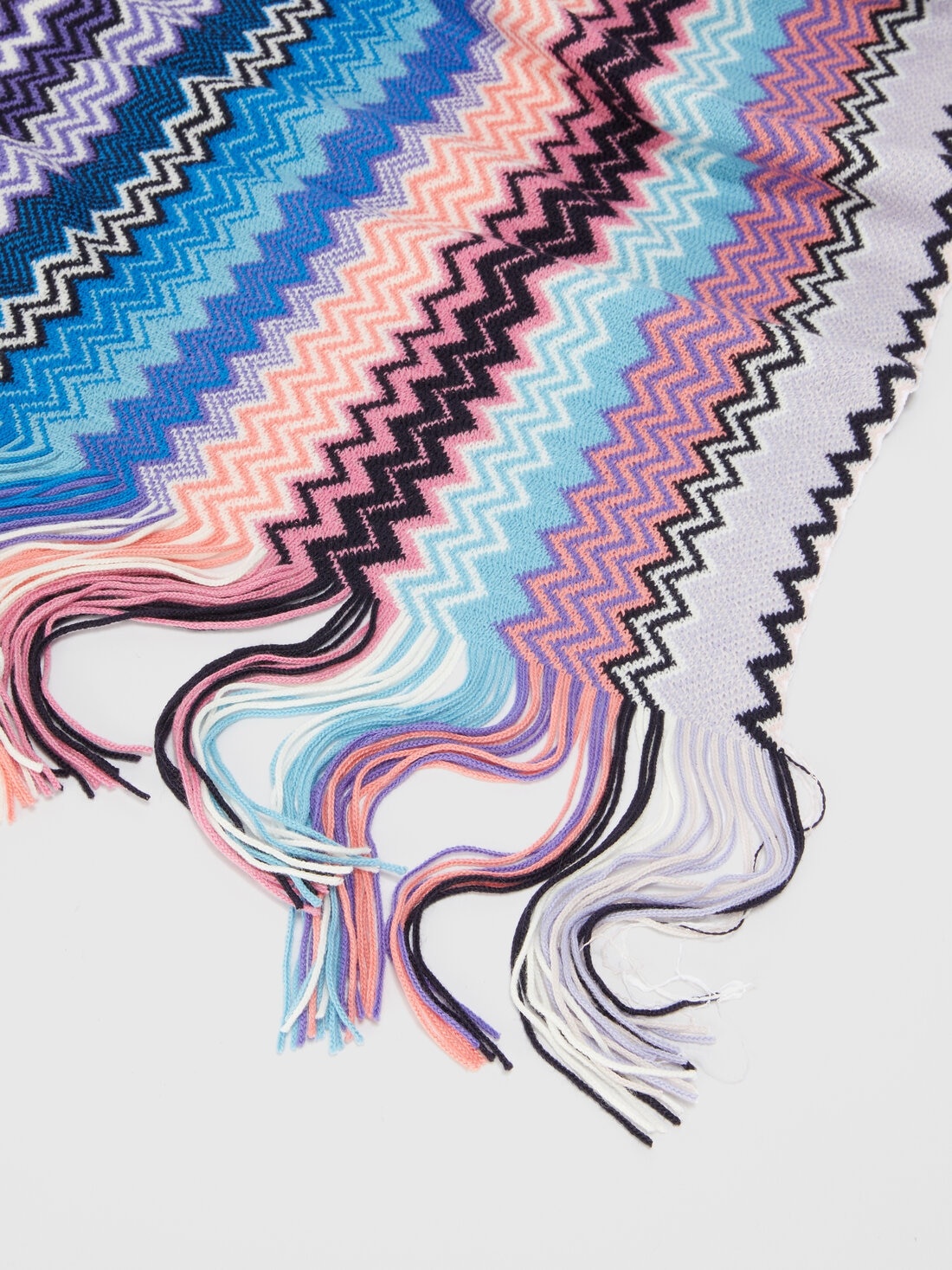 Zig zag wool blend scarf - 2